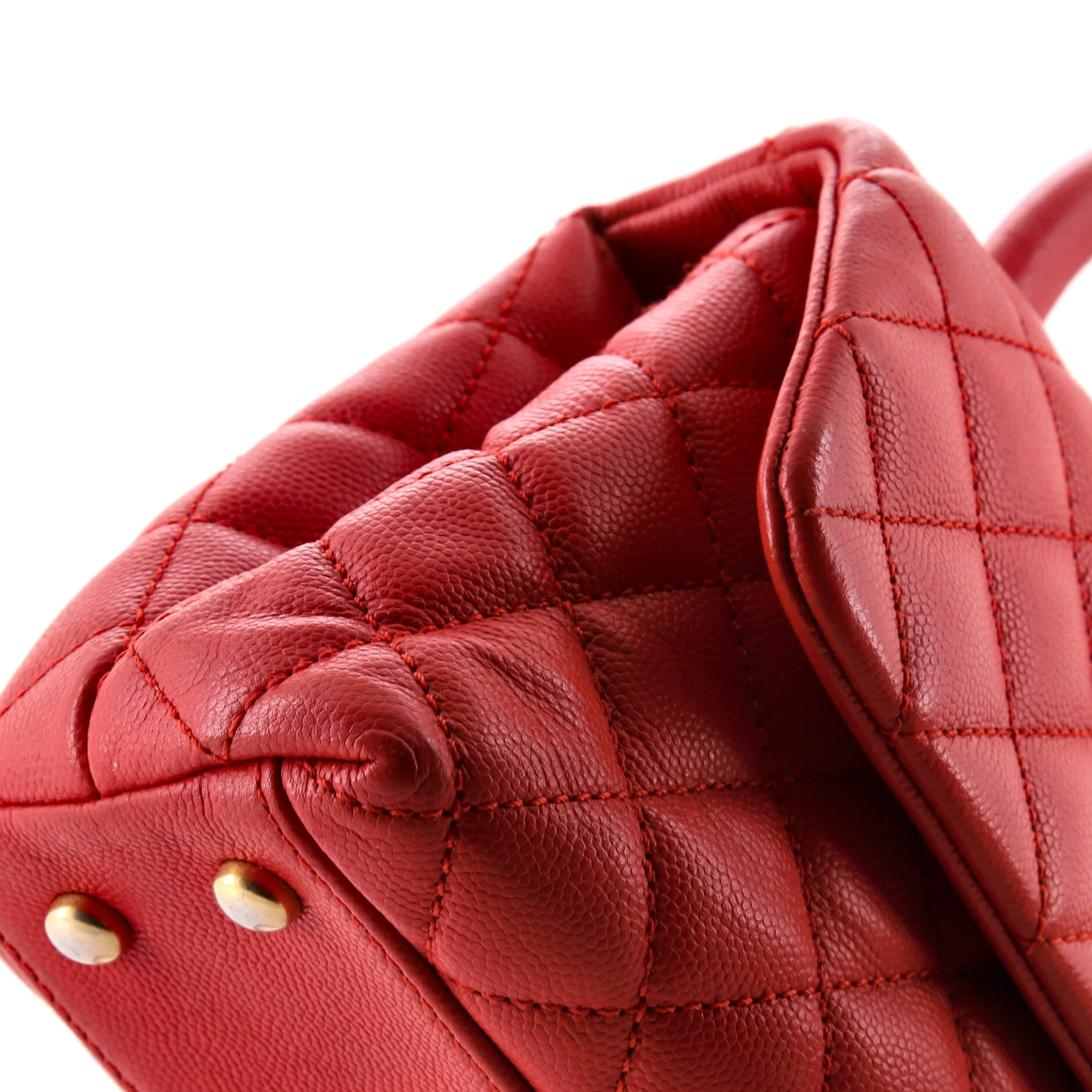 Coco Top Handle Bag Quilted Caviar Mini - Image 6