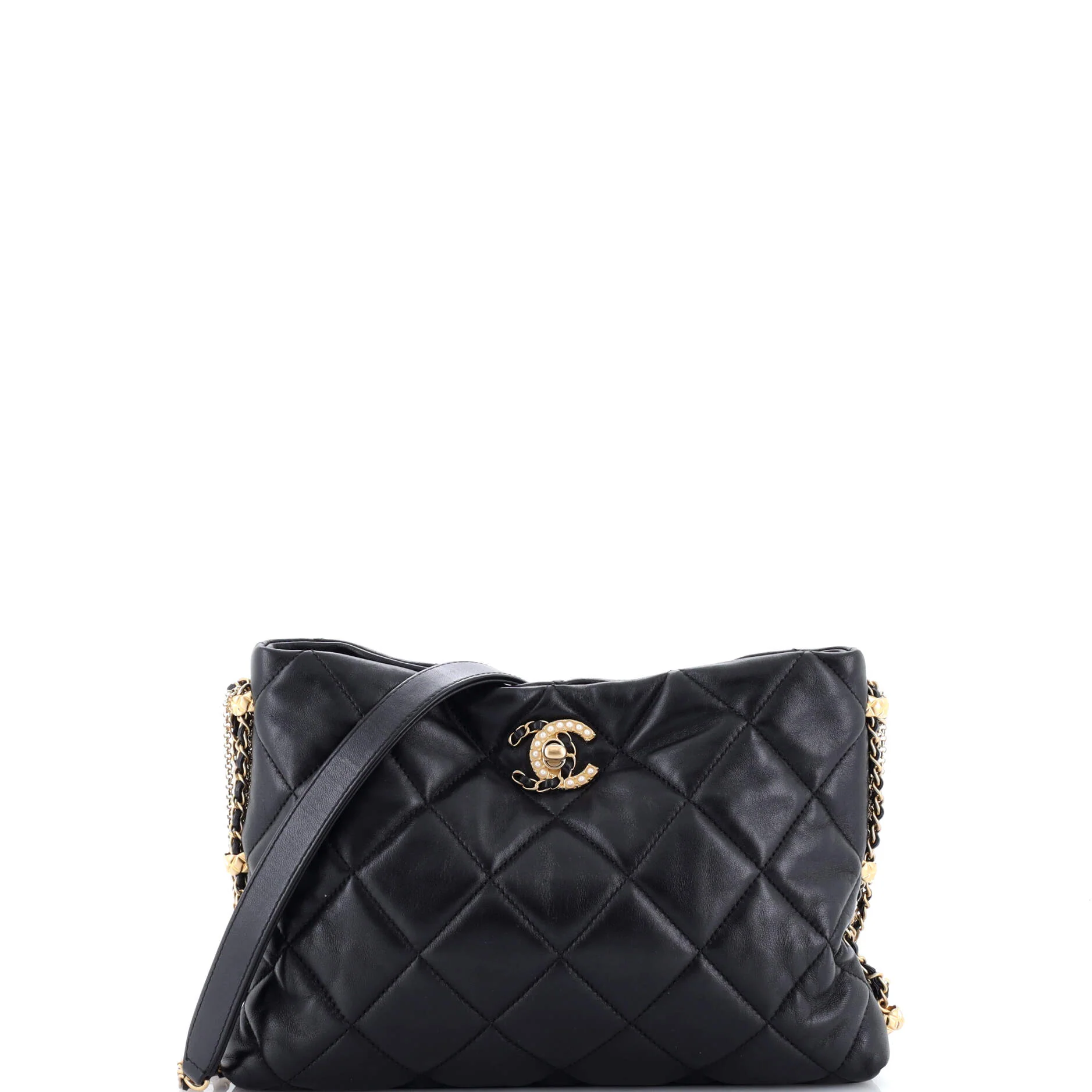 Crush on Chains Hobo Quilted Lambskin