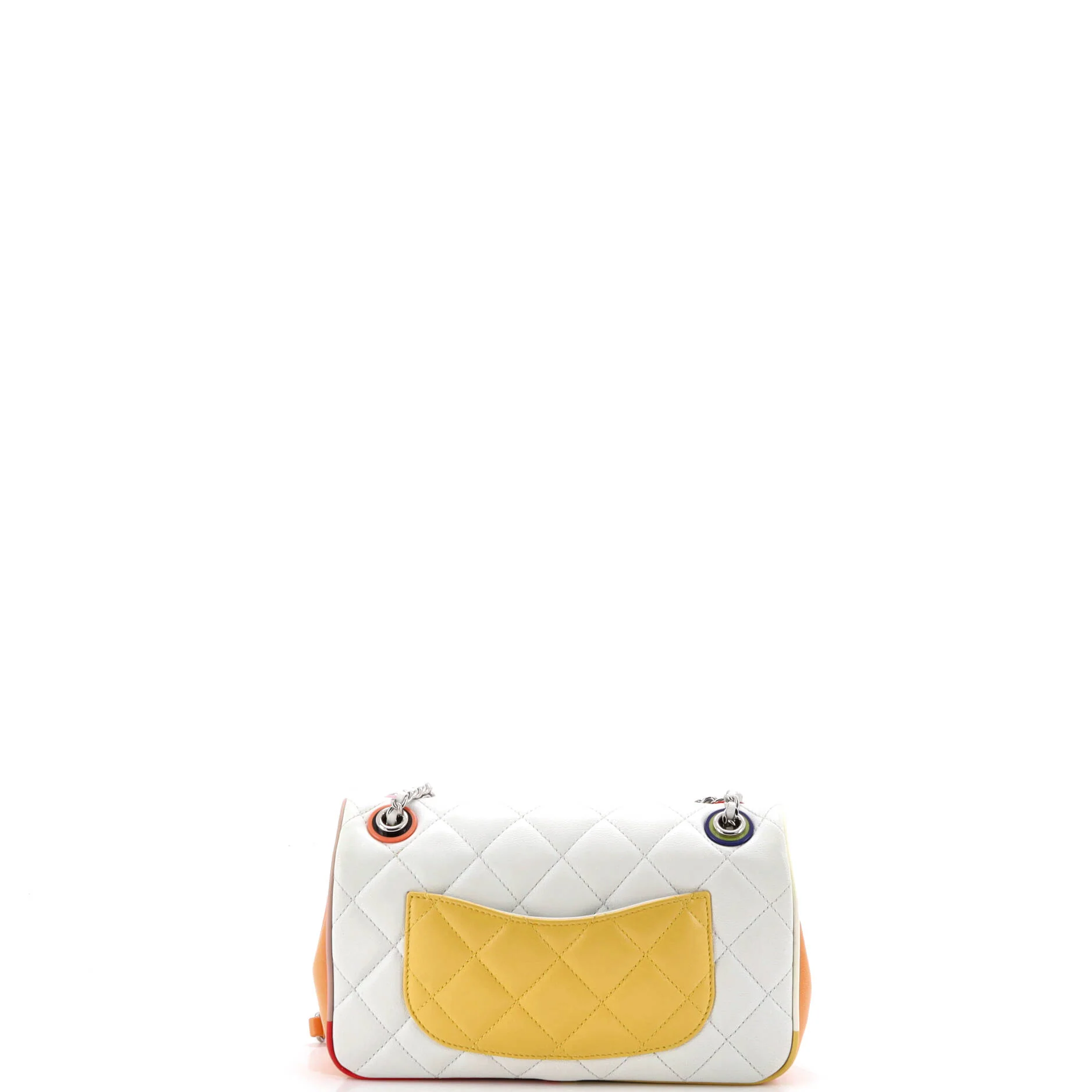 Cuba Color Flap Bag Quilted Lambskin Small - Image 3