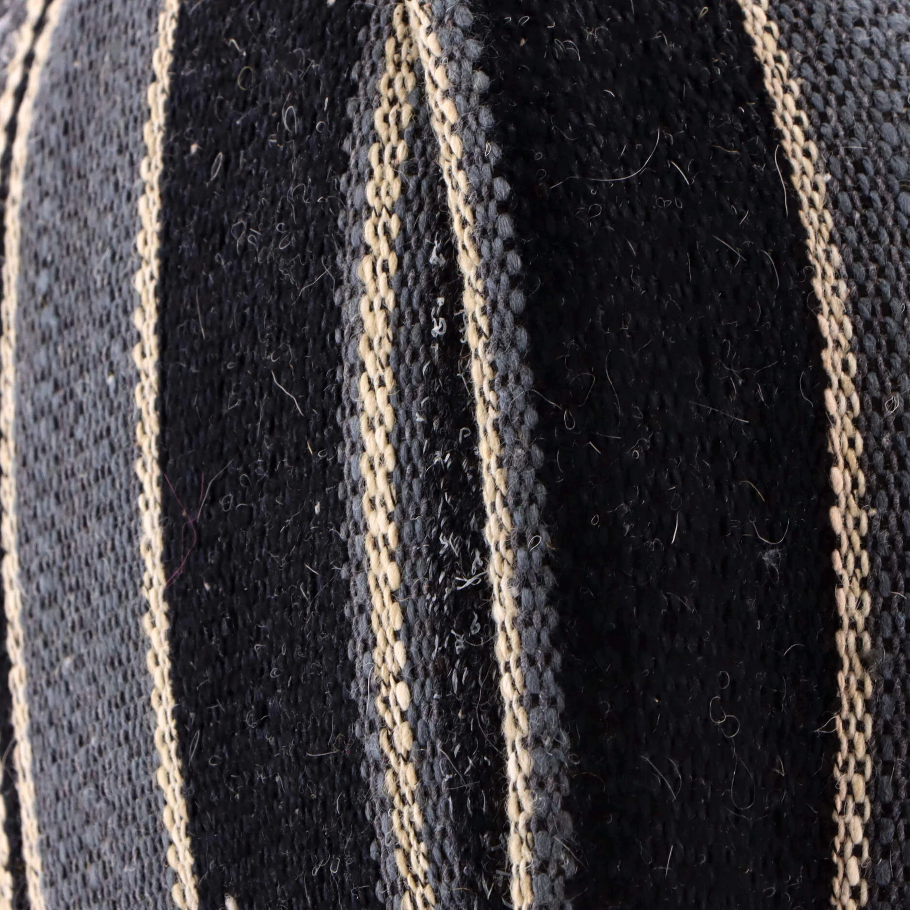 Deauville Drawstring Bucket Bag Canvas with Striped Detail Medium - Image 8