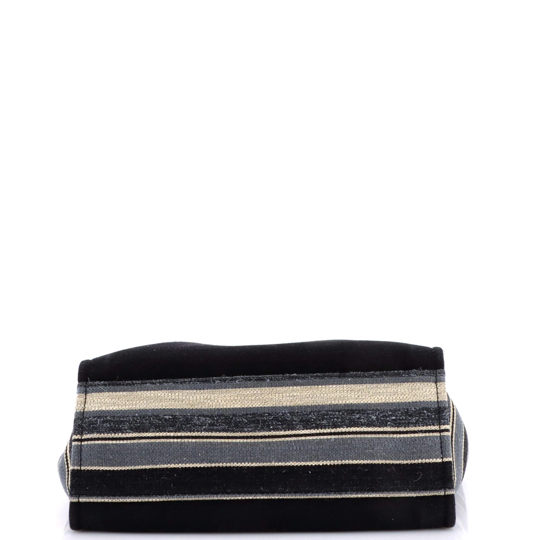 Deauville Tote Canvas with Striped Detail Medium - Image 4