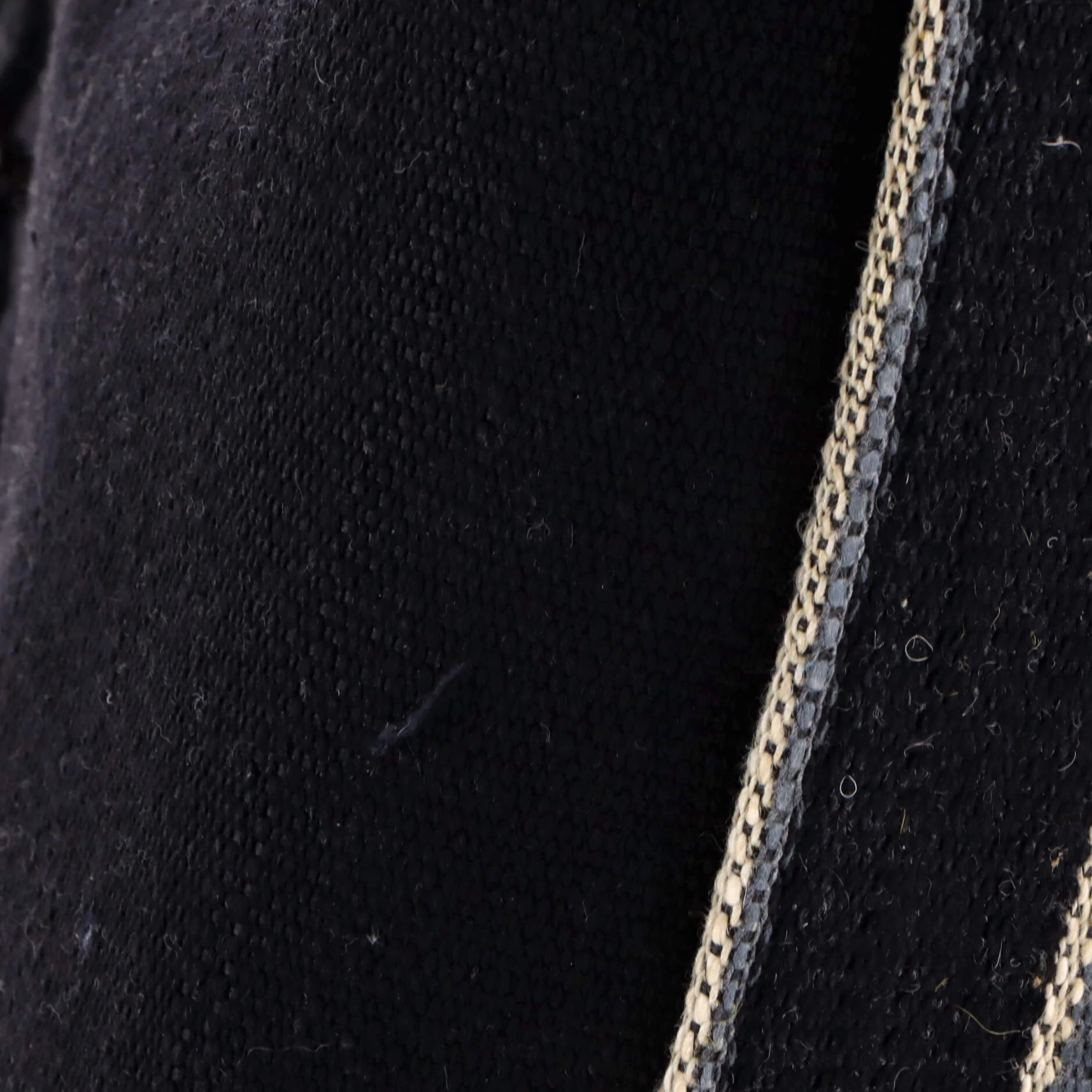 Deauville Tote Canvas with Striped Detail Medium - Image 6