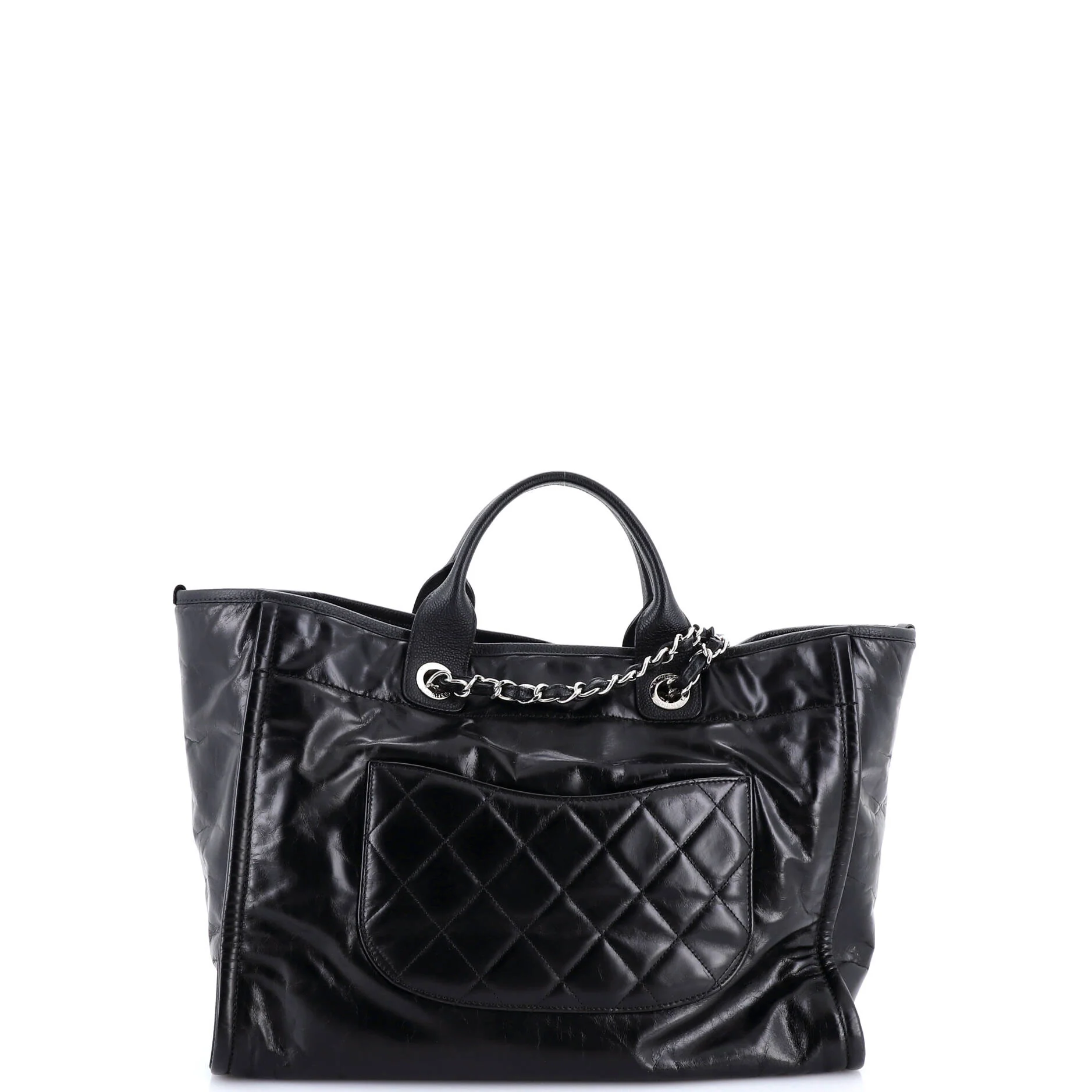 Deauville Tote Glazed Calfskin Large - Image 4