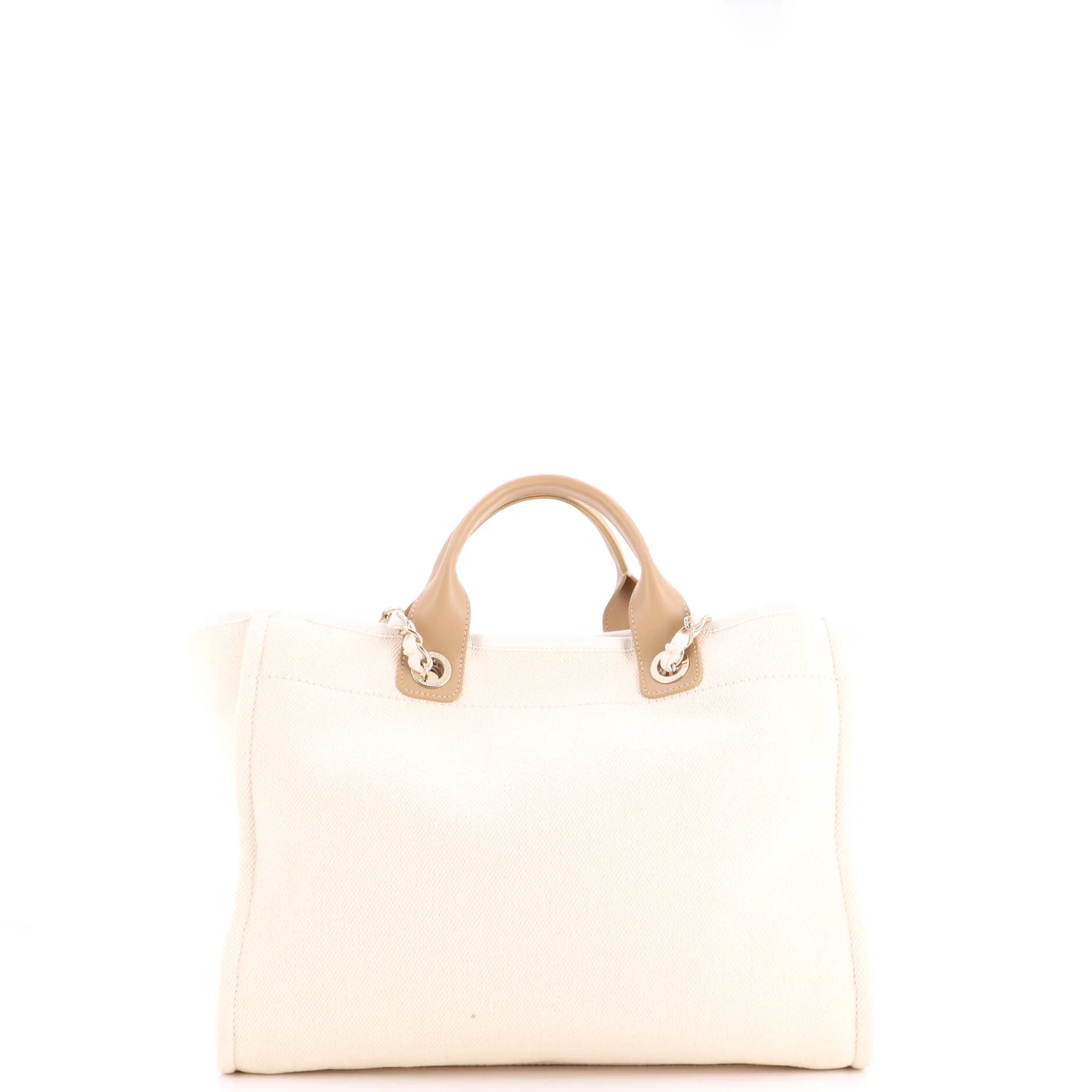 Deauville Tote Pearl Embellished Canvas Medium - Image 3