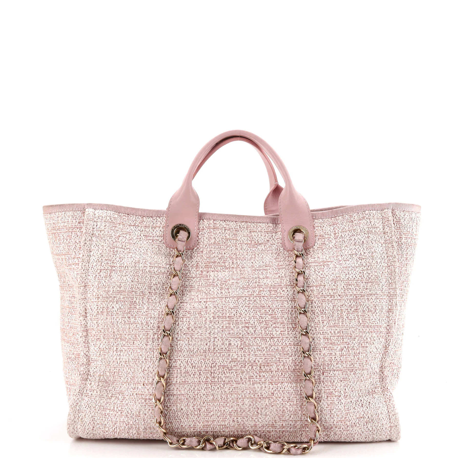 Deauville Tote Raffia with Glitter Detail Medium - Image 3