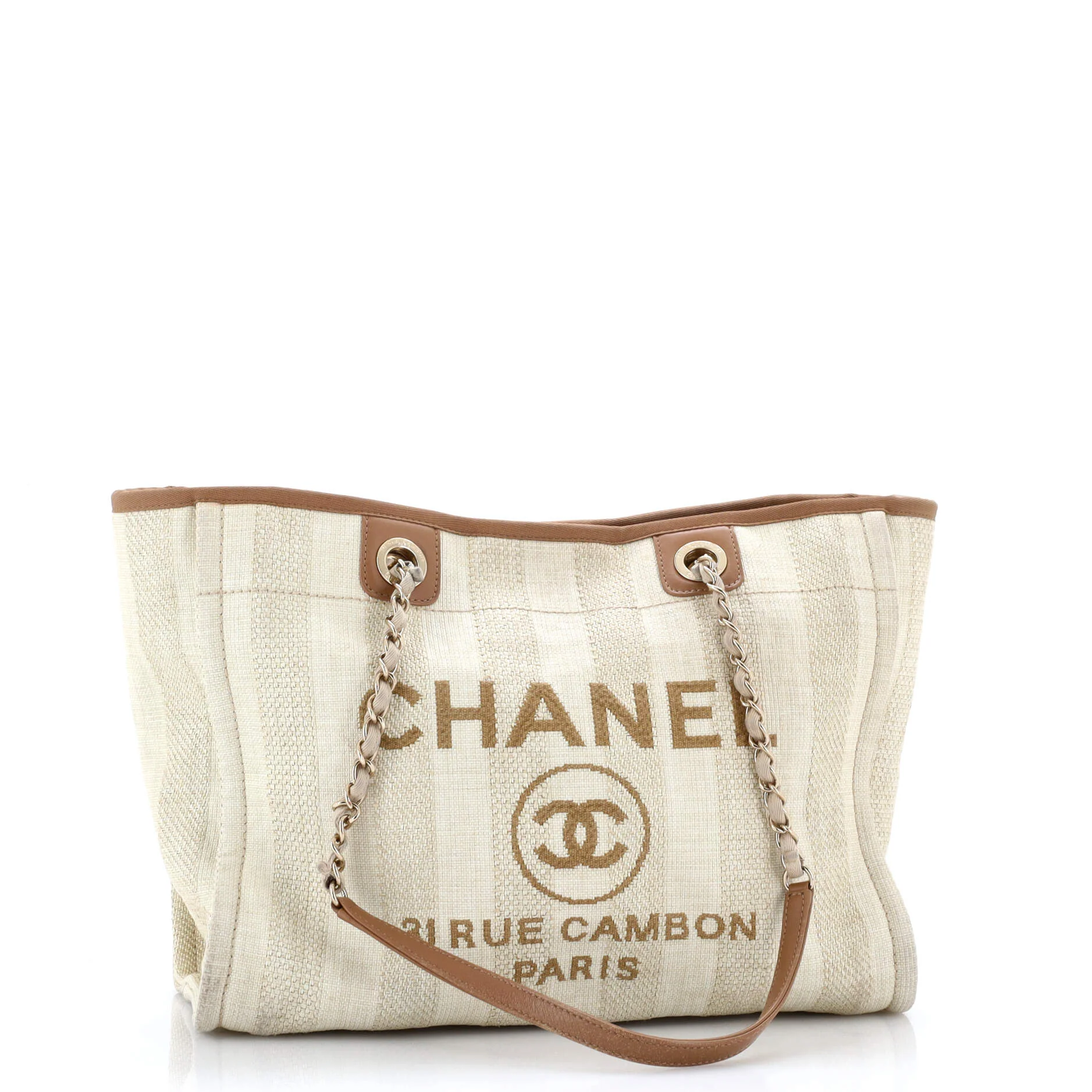 Deauville Tote Striped Mixed Fibers Small - Image 2