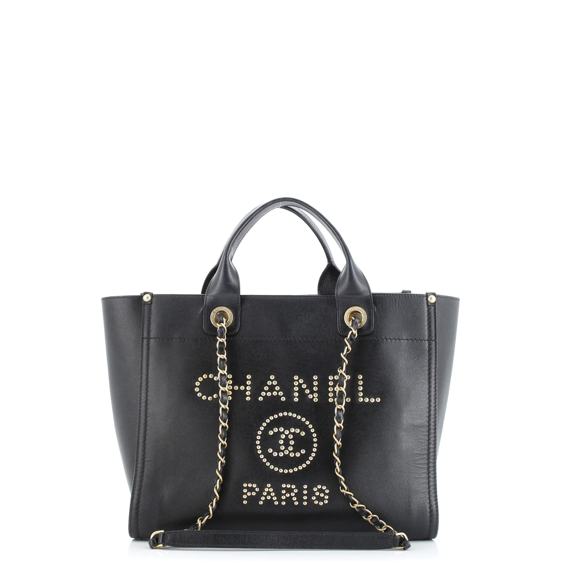 Deauville Tote Studded Caviar Small
