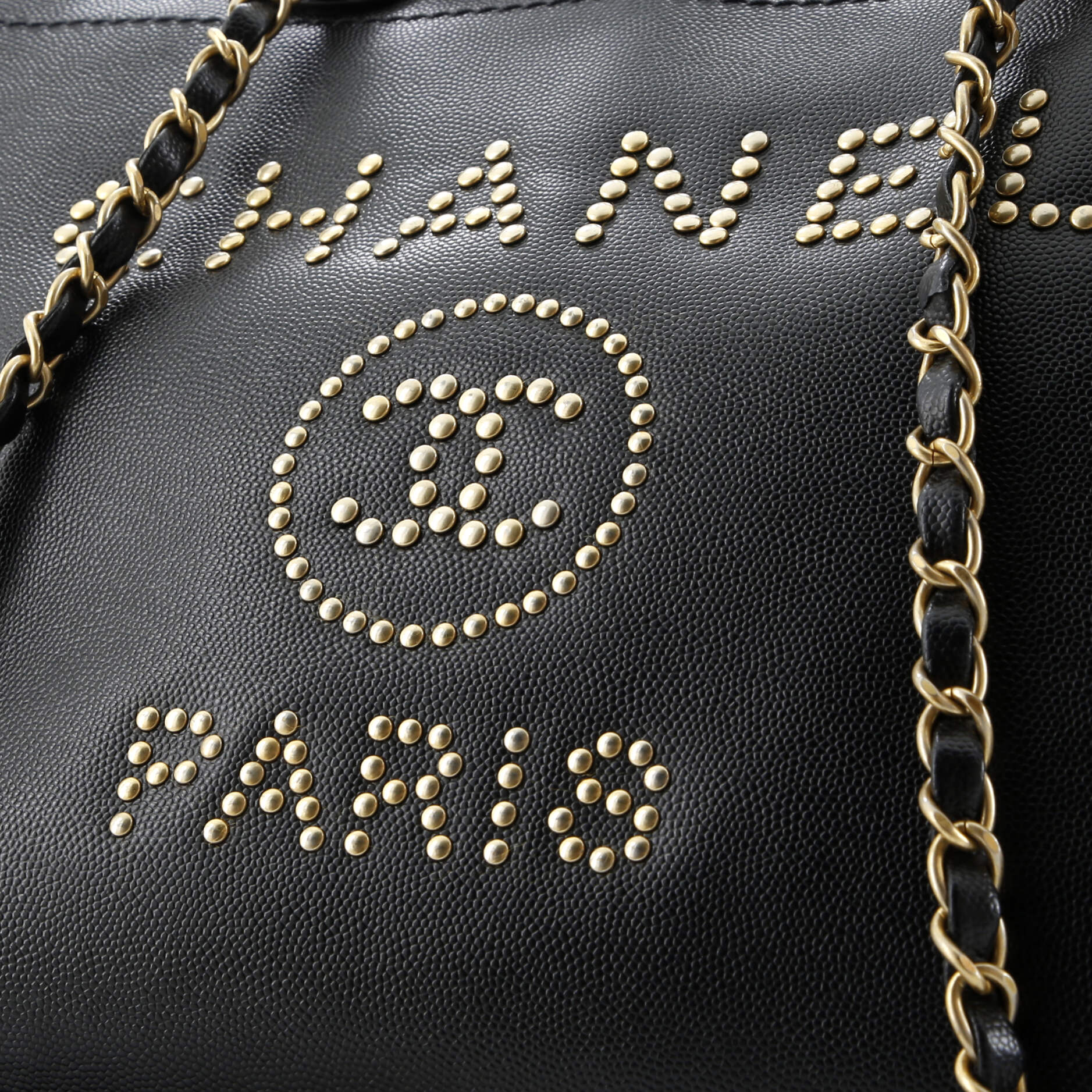 Deauville Tote Studded Caviar Small - Image 6