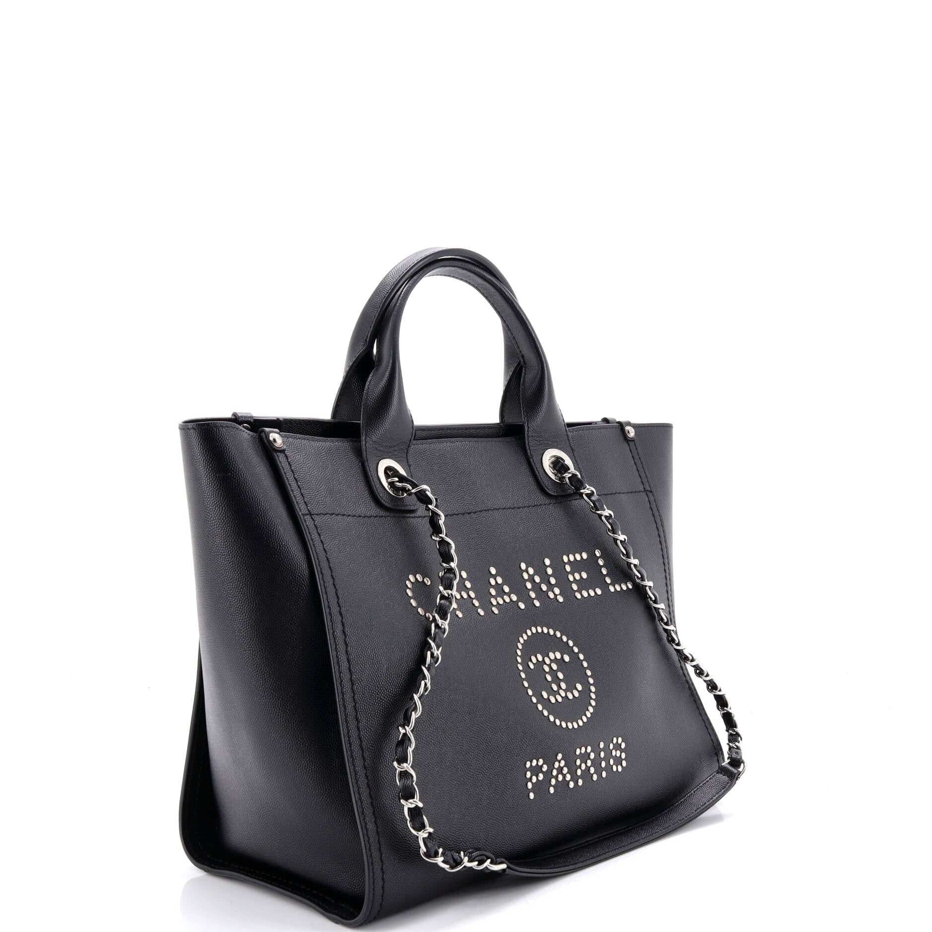 Deauville Tote Studded Caviar Small - Image 3