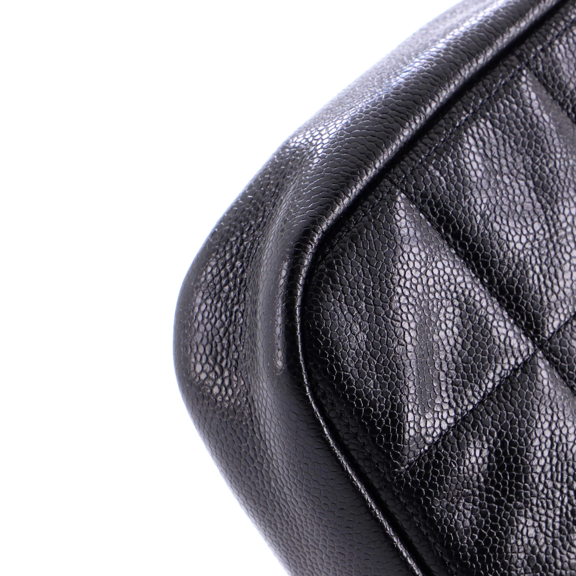 Diamond Chain Crossbody Bag Quilted Caviar Small - Image 7