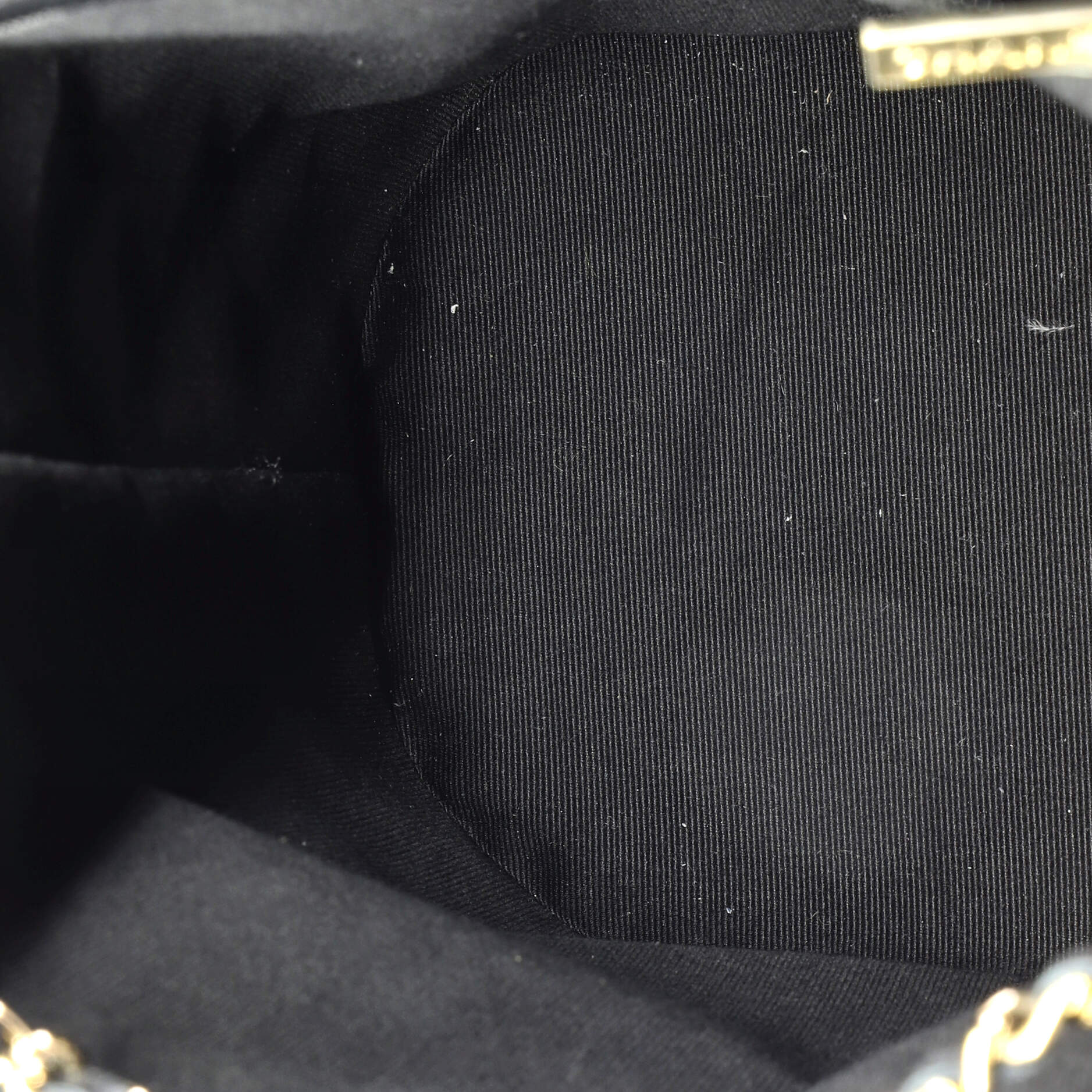 Double Pocket Flap Bucket Backpack Quilted Caviar - Image 5