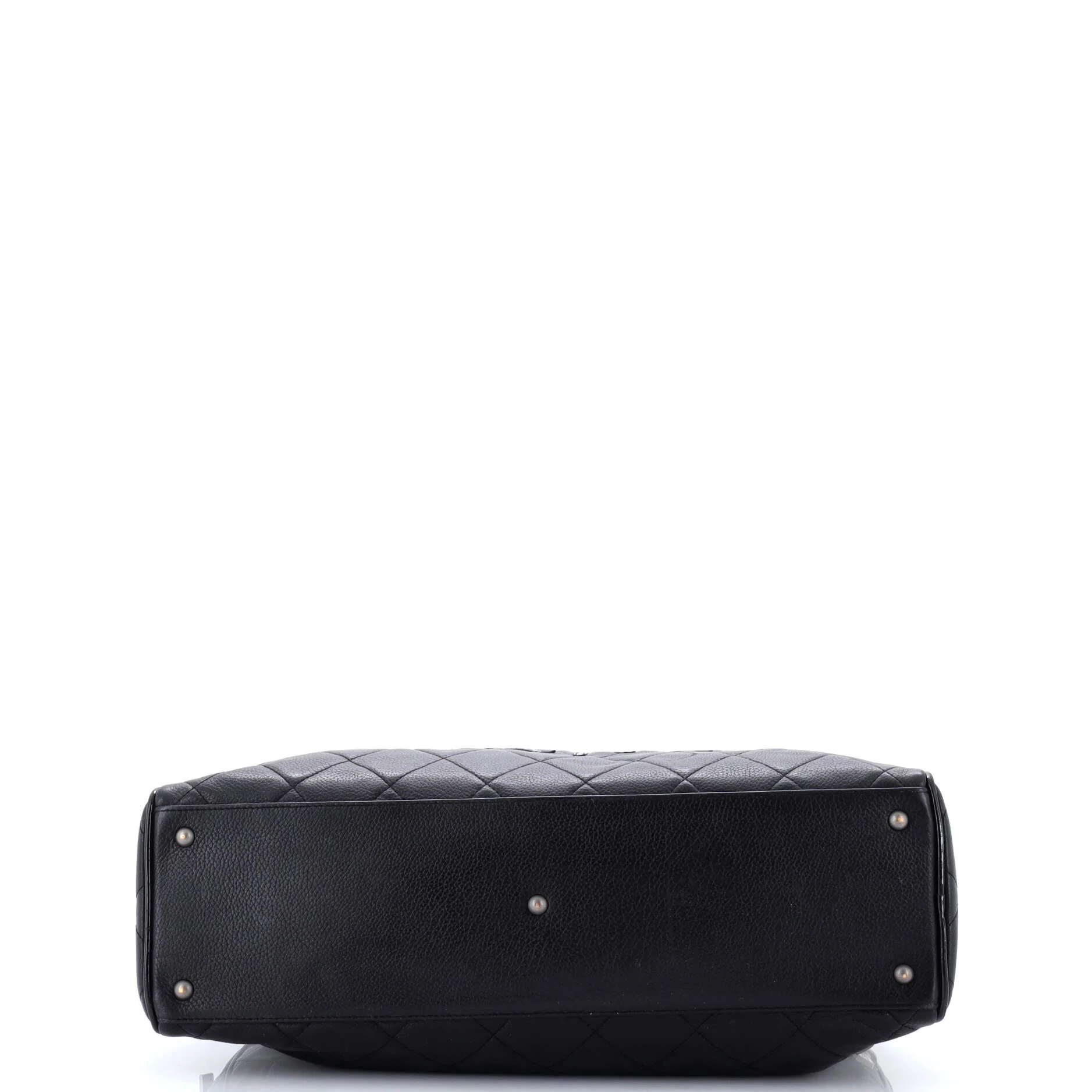 Embossed Logo Bowler Bag Quilted Leather Medium - Image 4