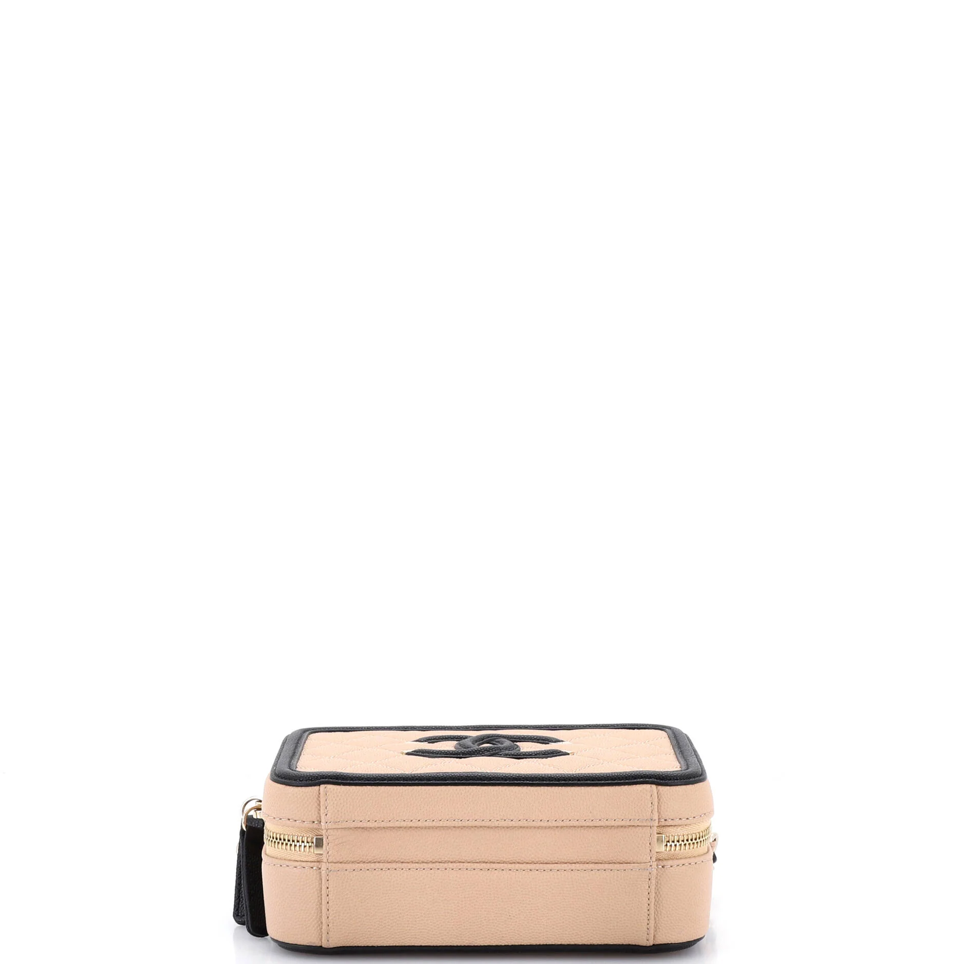 Filigree Vanity Case Quilted Caviar Medium - Image 4