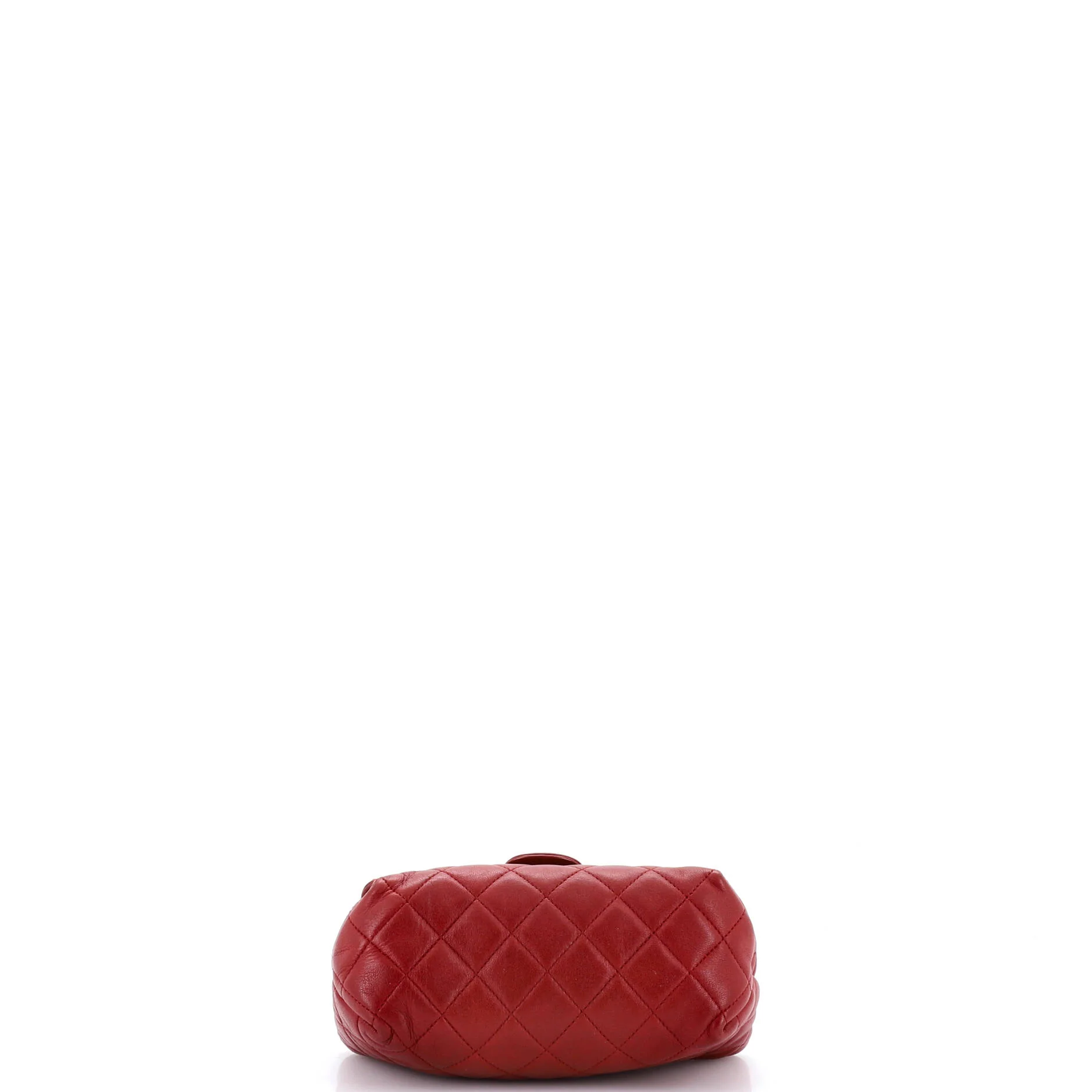 Flap Zip Cosmetic Case Quilted Lambskin Small - Image 4
