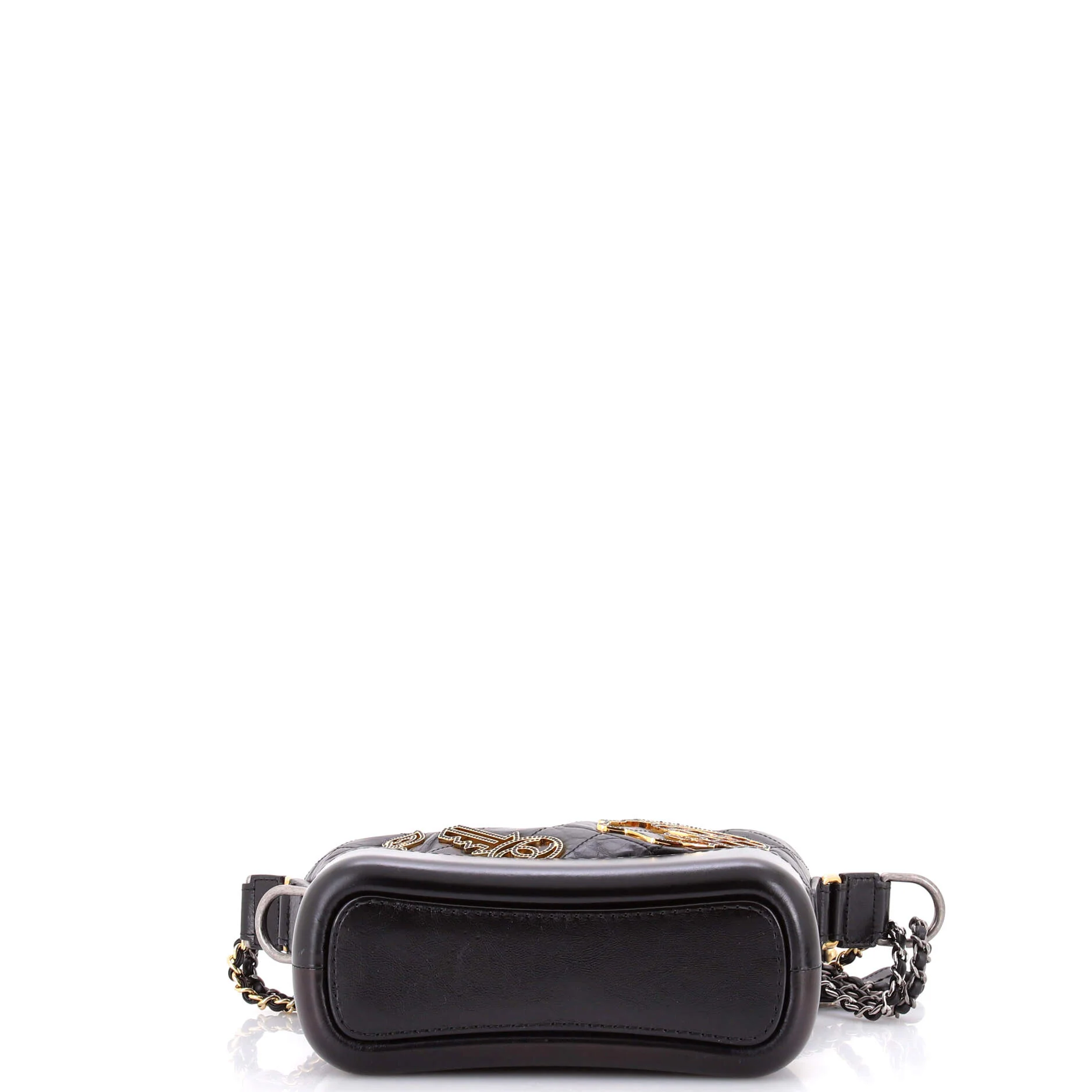 Gabrielle Hobo Embellished Quilted Aged Calfskin Small - Image 5