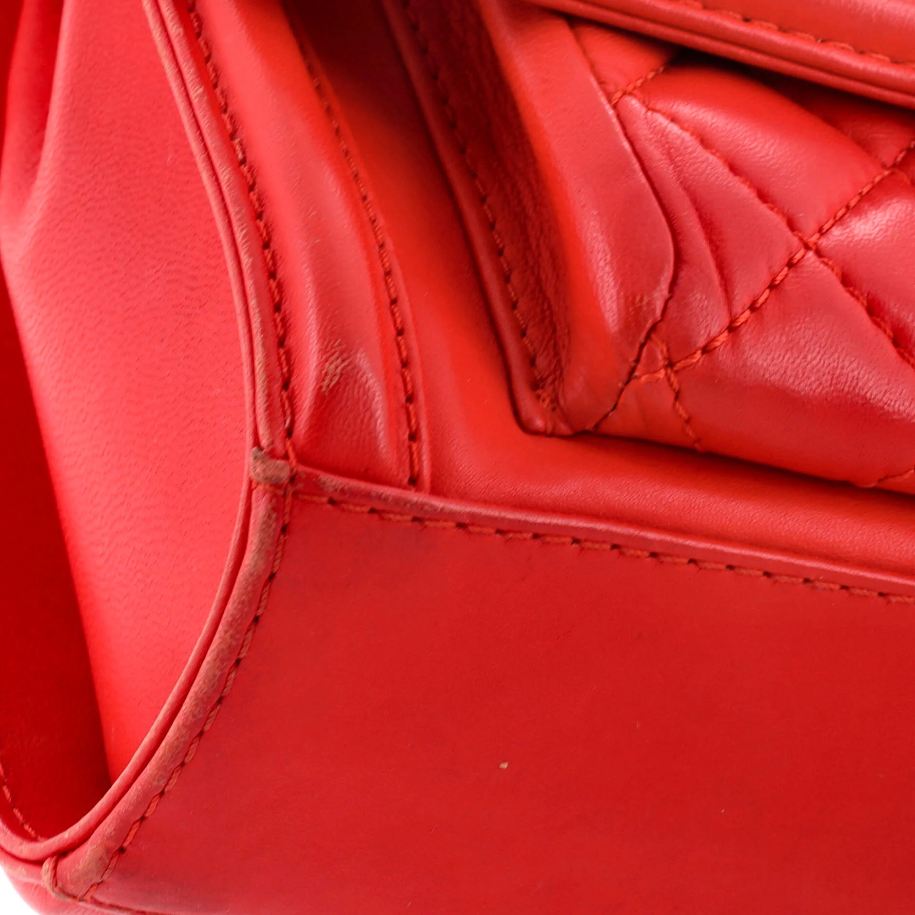 Geometric Flap Bag Quilted Lambskin Large - Image 7