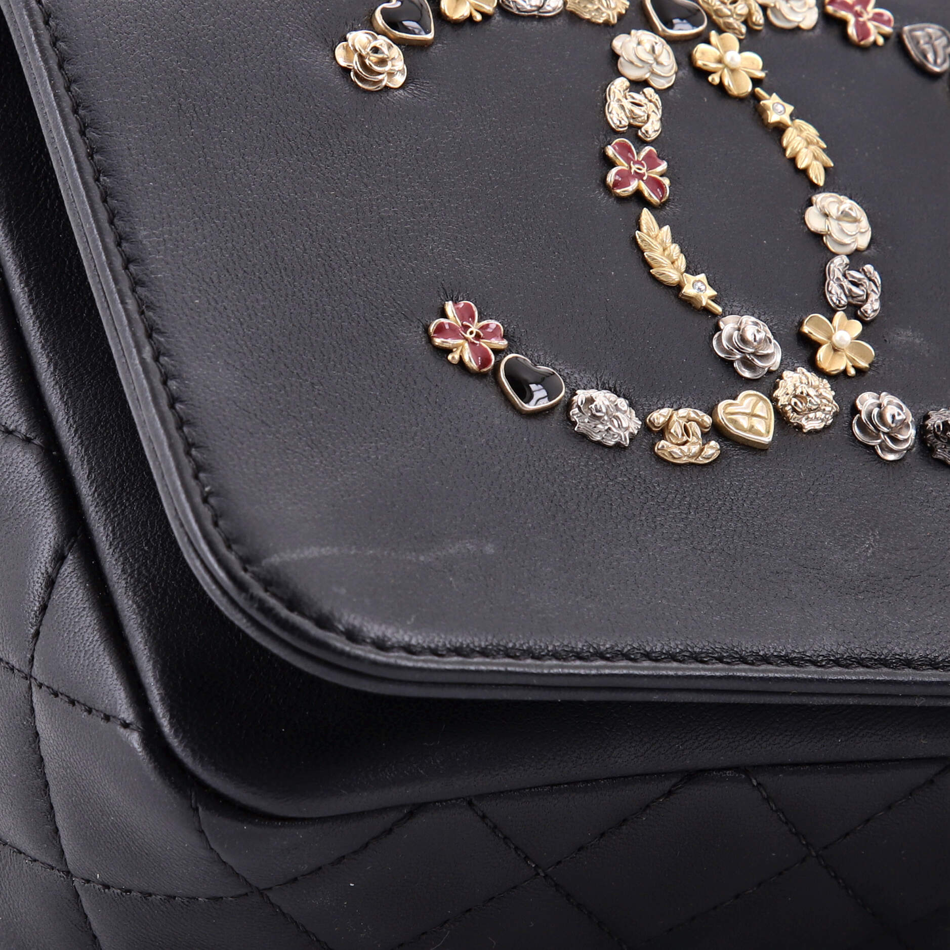 Giant Crystal CC Flap Bag Lambskin Mini - Image 6