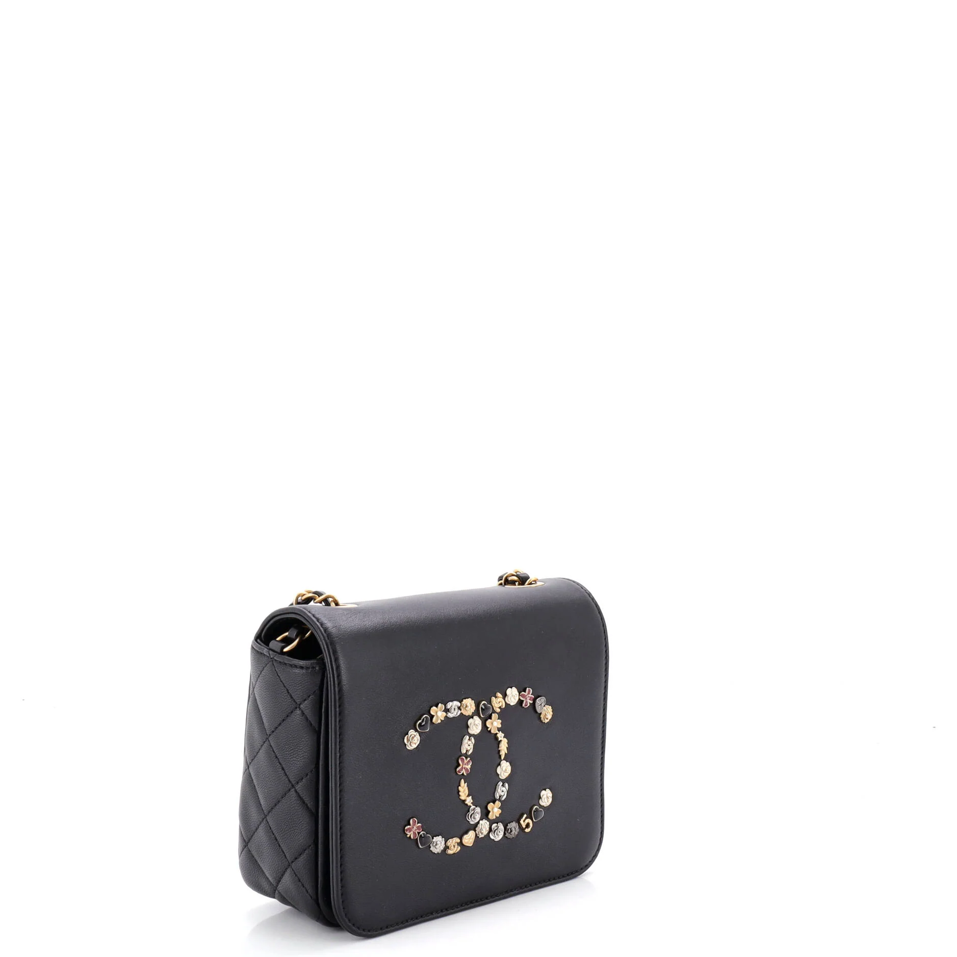 Giant Crystal CC Flap Bag Lambskin Mini - Image 3