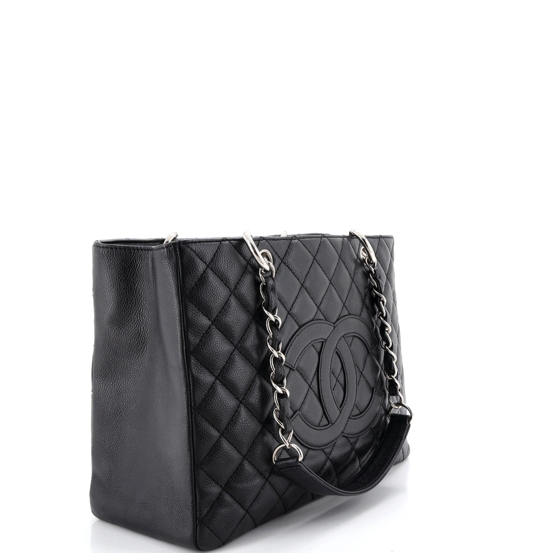 Grand Shopping Tote Quilted Caviar - Image 2
