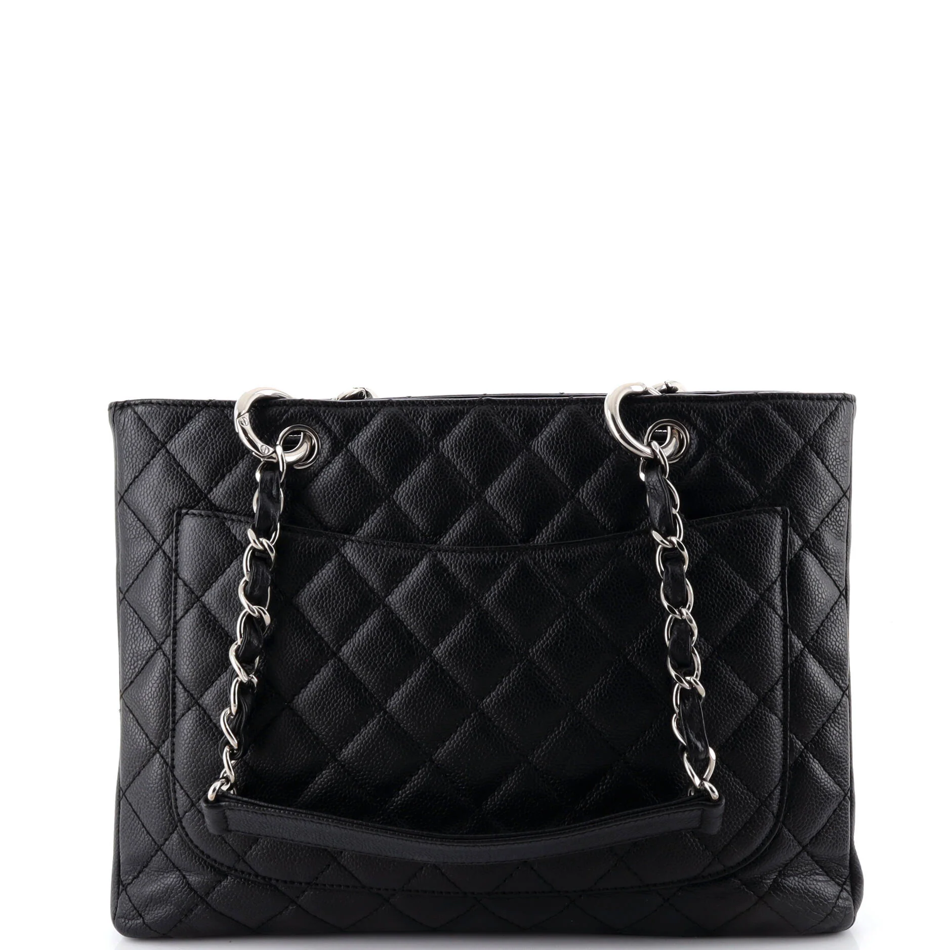 Grand Shopping Tote Quilted Caviar - Image 3