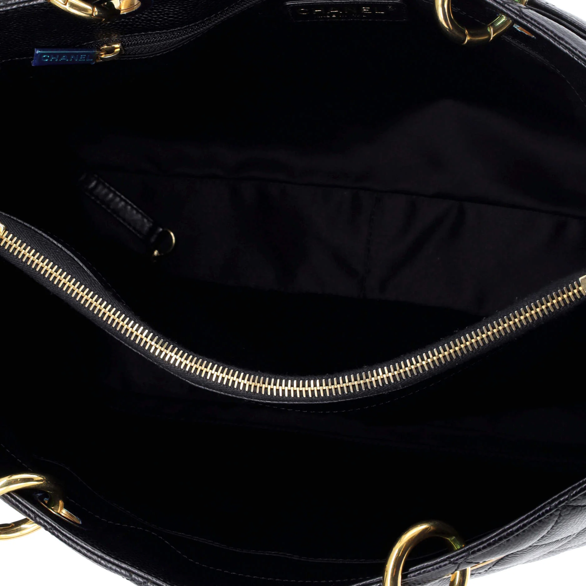 Grand Shopping Tote Quilted Caviar - Image 5