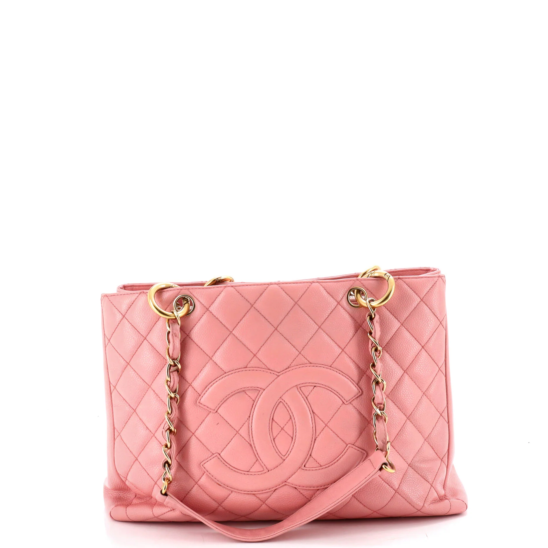 Grand Shopping Tote Quilted Caviar