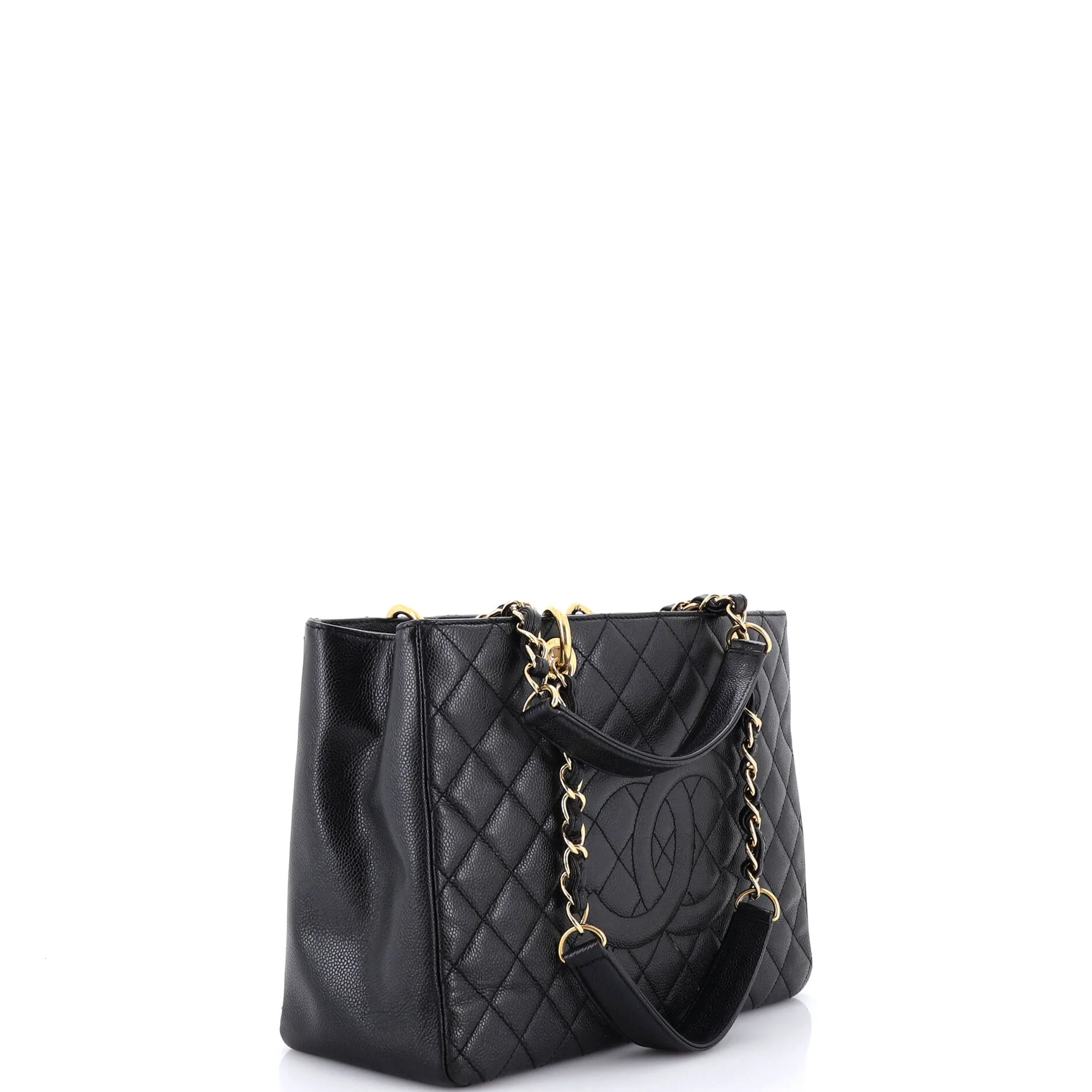 Grand Shopping Tote Quilted Caviar - Image 2
