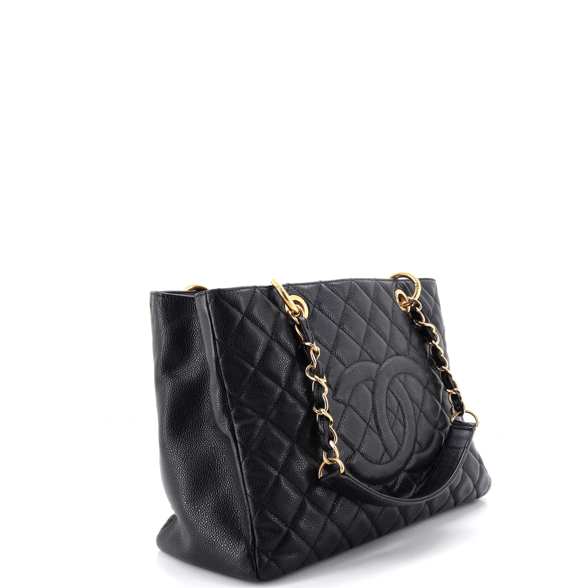 Grand Shopping Tote Quilted Caviar - Image 2