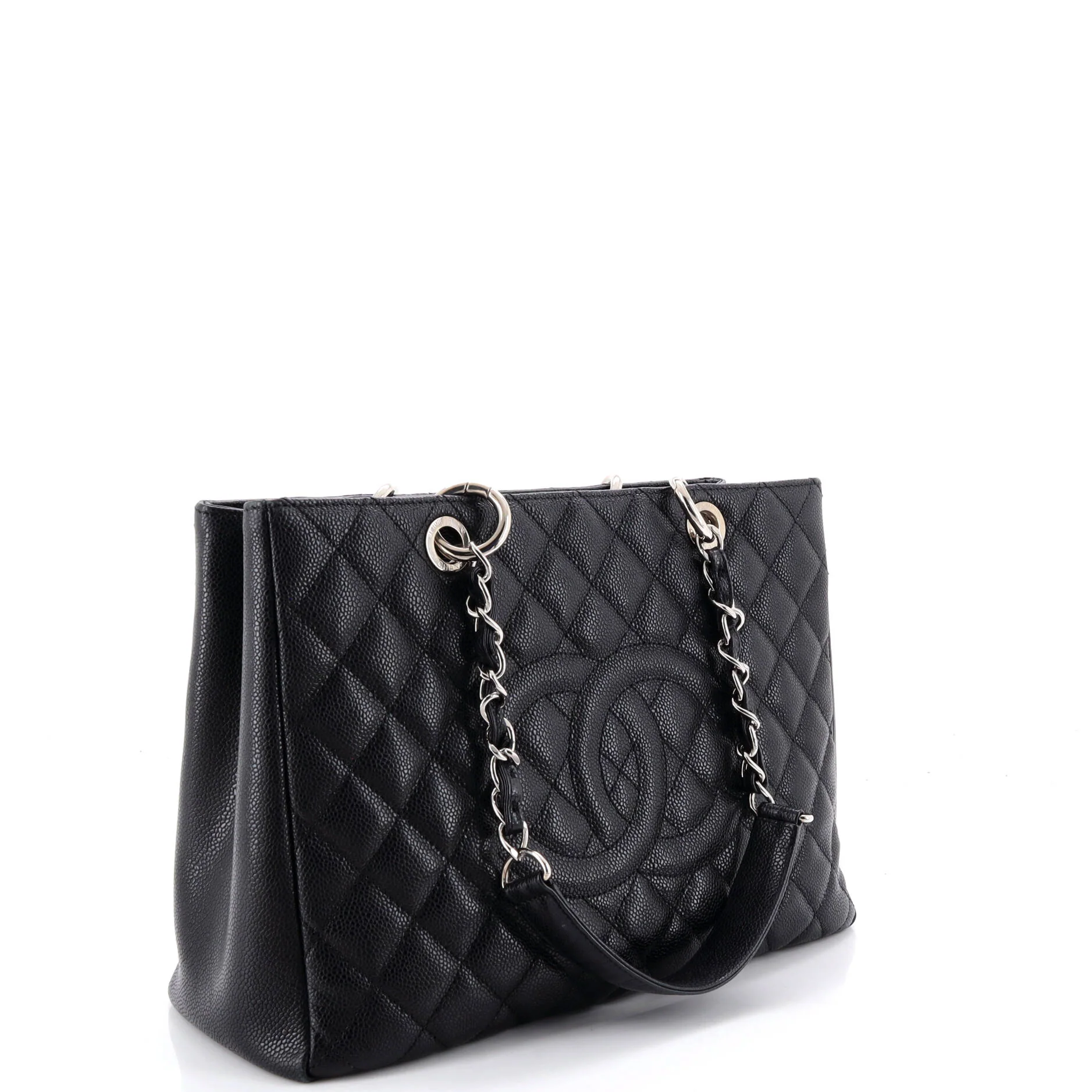 Grand Shopping Tote Quilted Caviar - Image 3