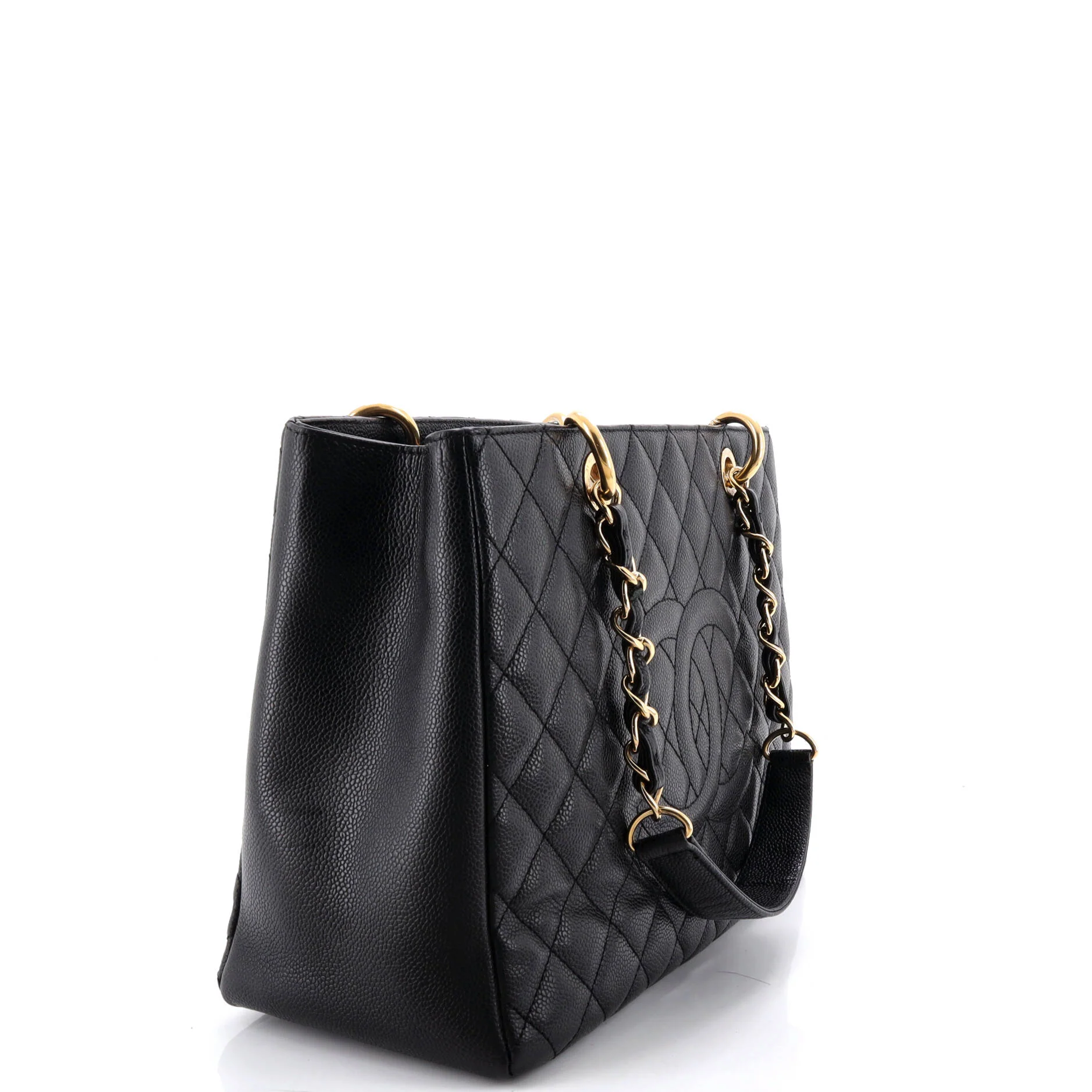 Grand Shopping Tote Quilted Caviar - Image 2