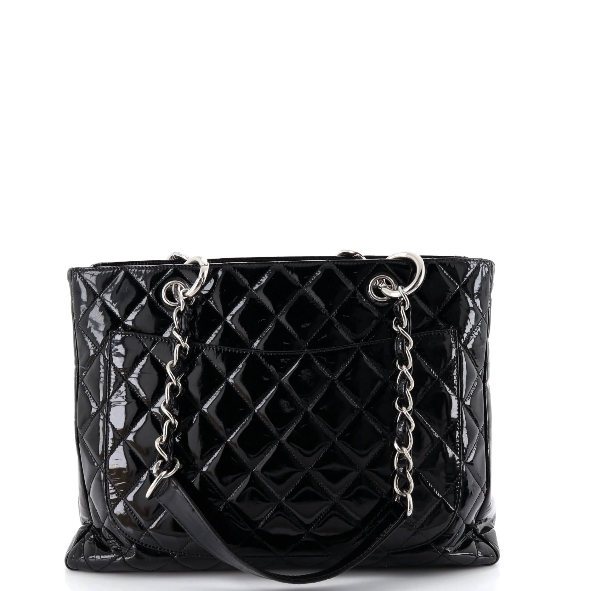 Grand Shopping Tote Quilted Patent - Image 4