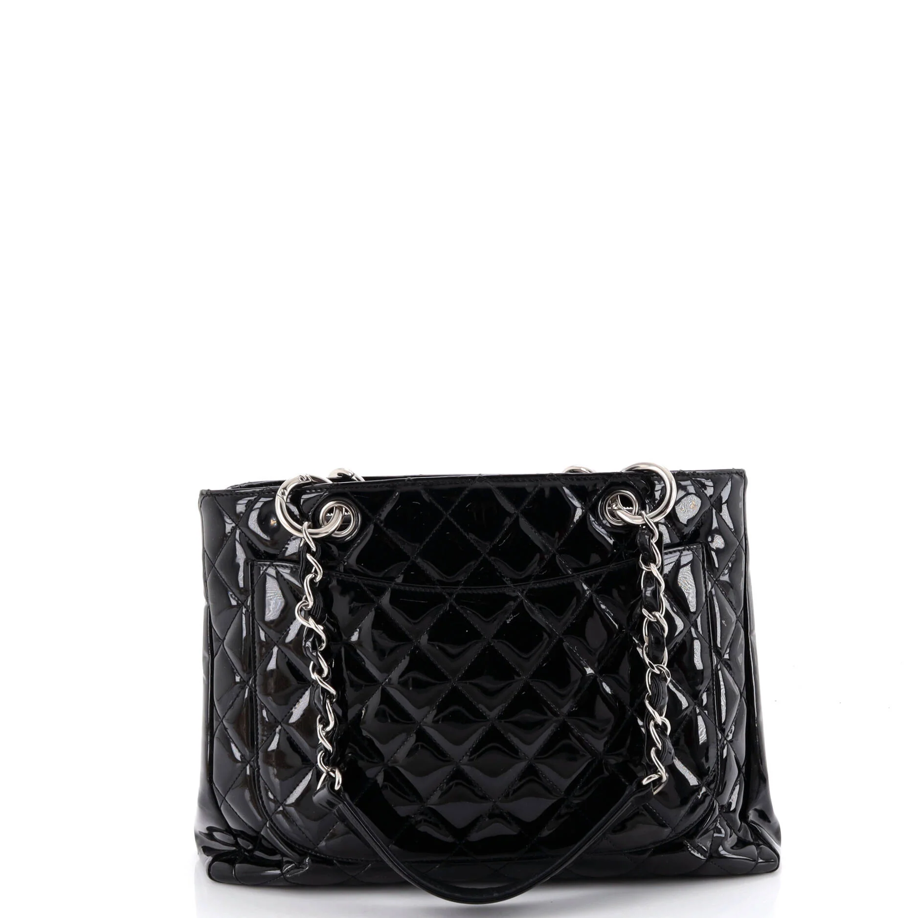 Grand Shopping Tote Quilted Patent - Image 3