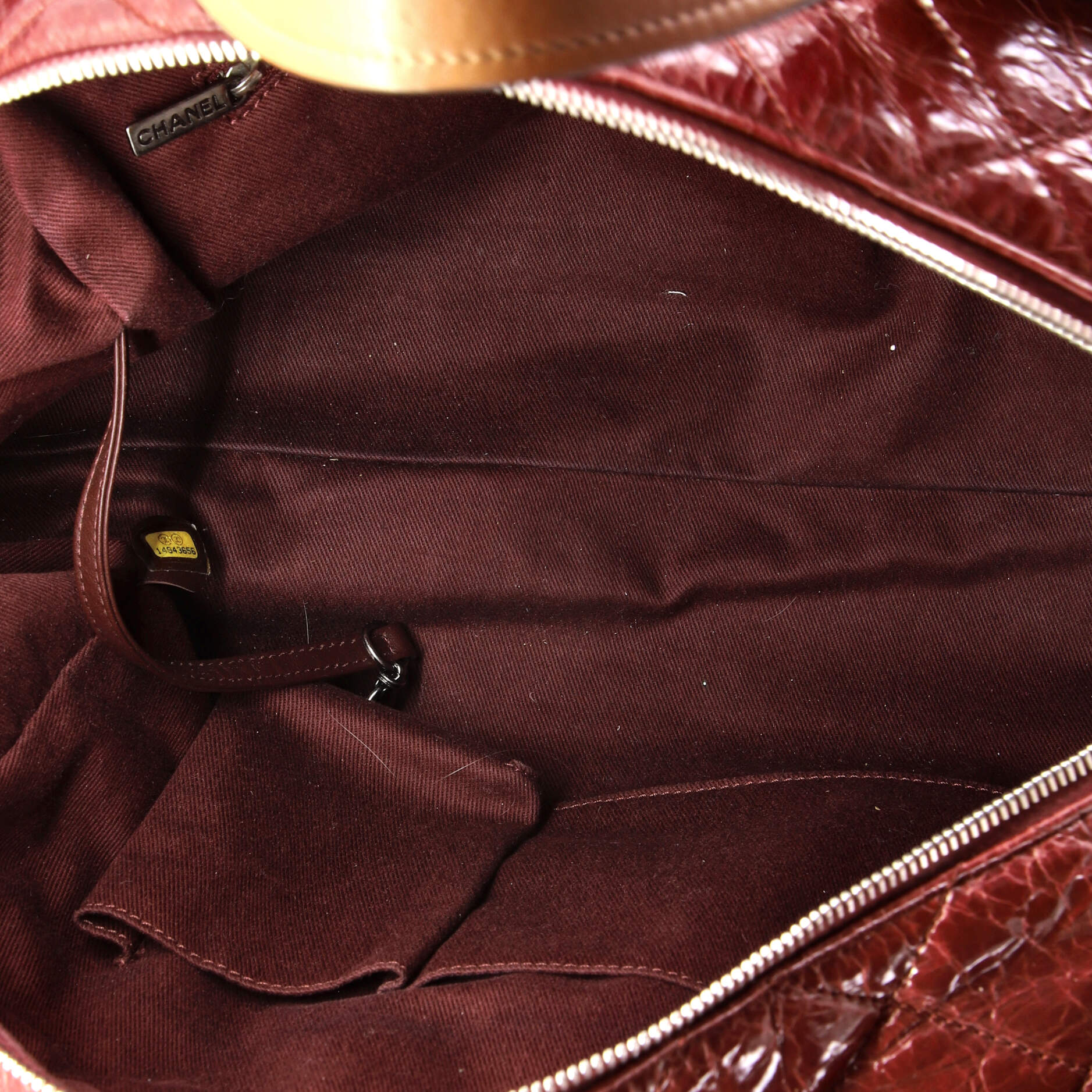 In the Mix Timeless Bowler Bag Iridescent Calfskin and Quilted Glazed Calfskin Large - Image 5