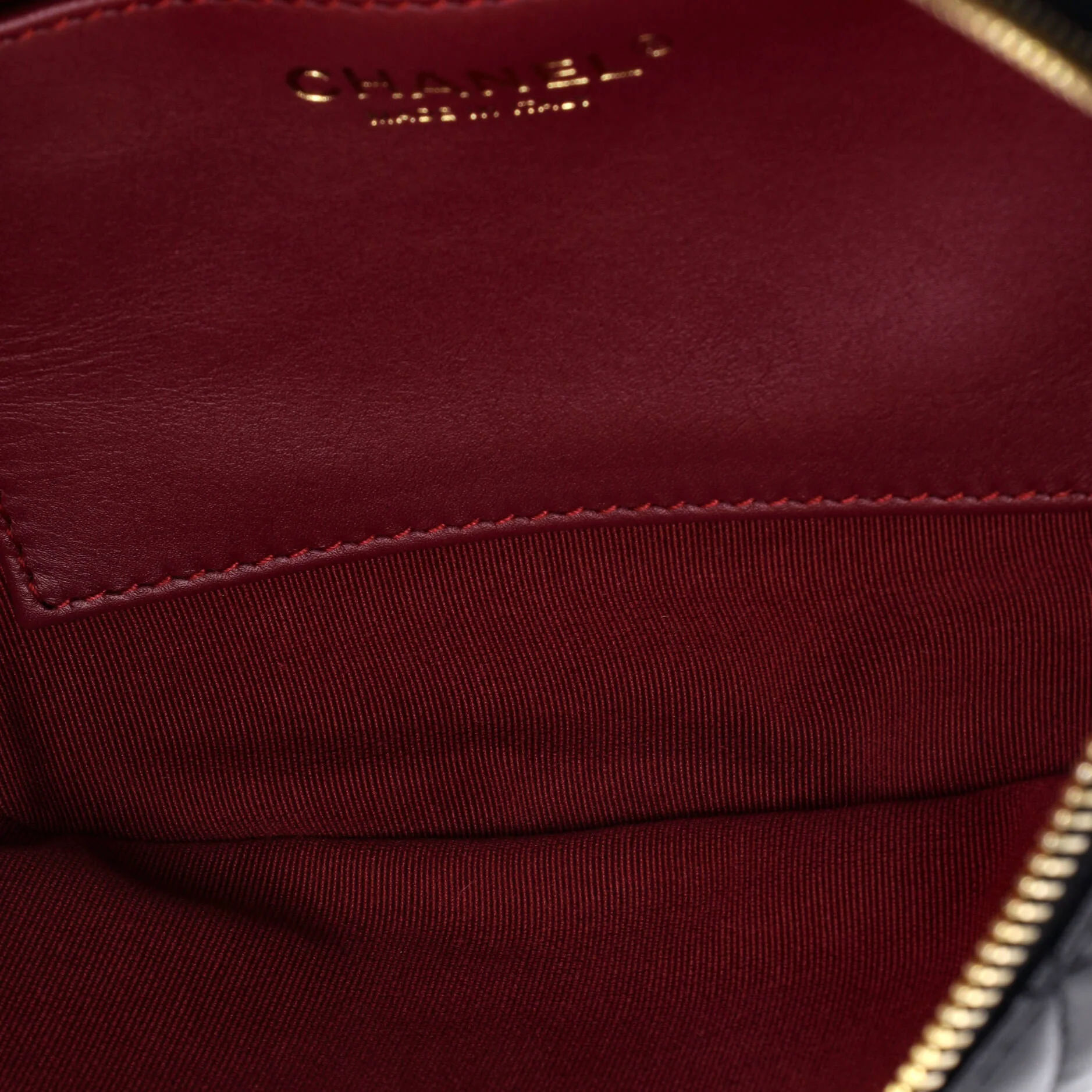 Jeweled CC Waist Bag Quilted Lambskin with Faux Pearls - Image 5