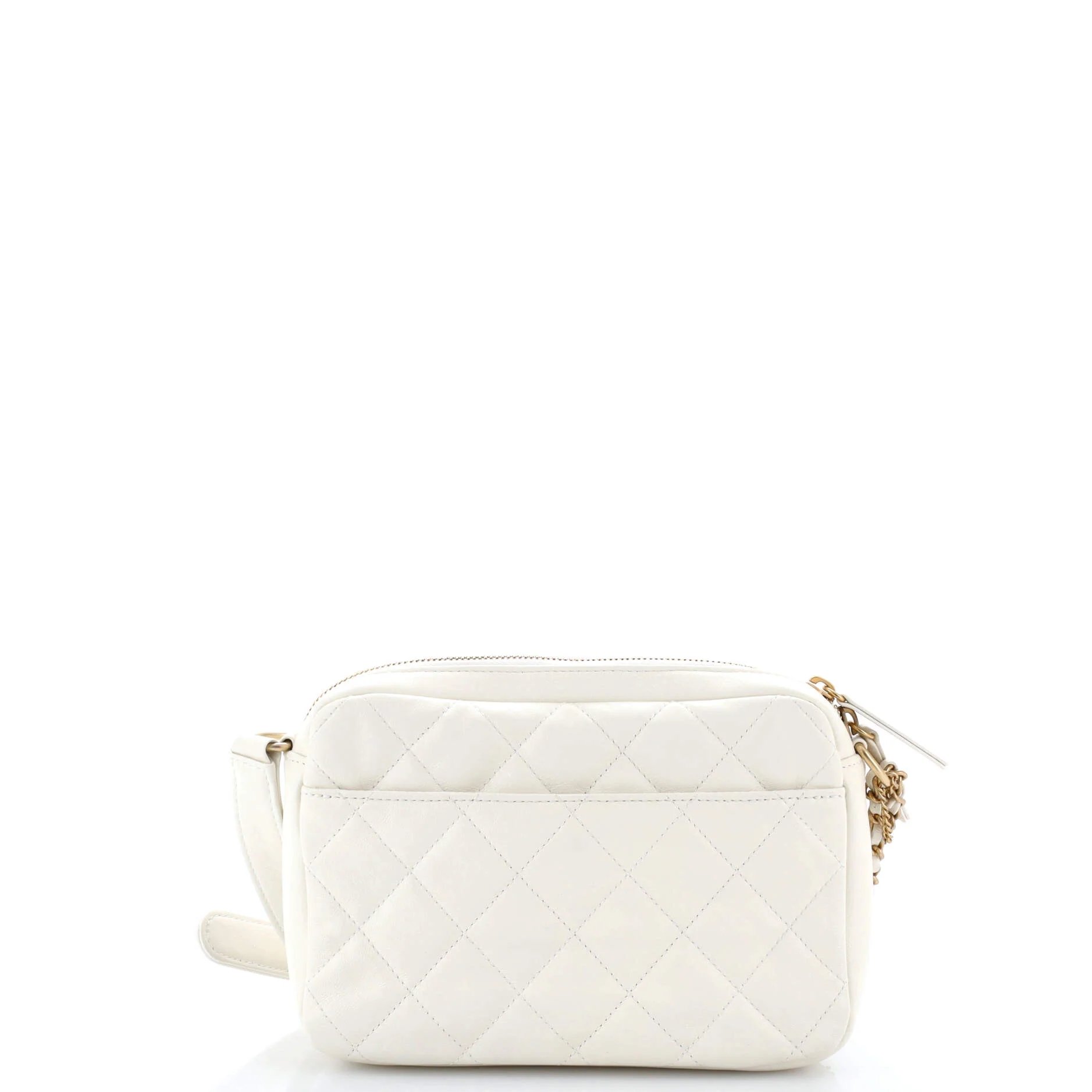 Logo Twin Pockets Chain Camera Case Quilted Calfskin Small - Image 3