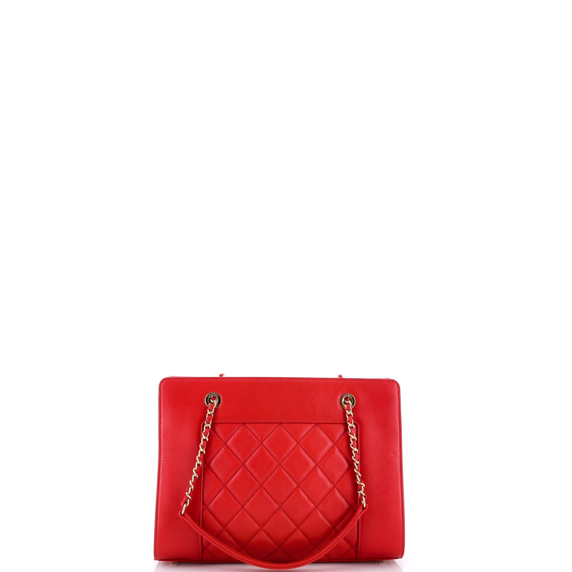 Mademoiselle Vintage Shopping Tote Quilted Sheepskin Small - Image 4