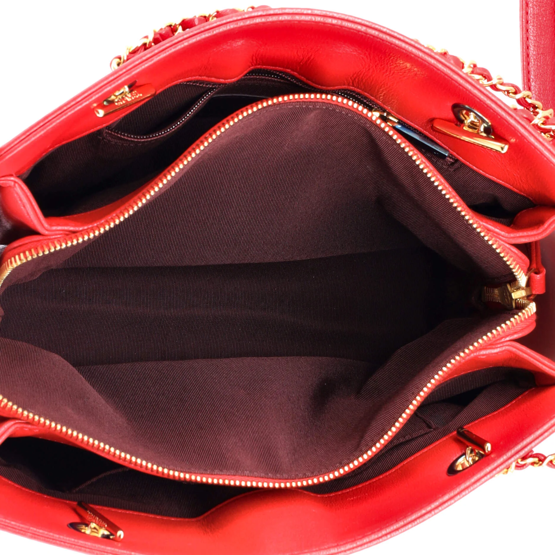 Mademoiselle Vintage Shopping Tote Quilted Sheepskin Small - Image 6