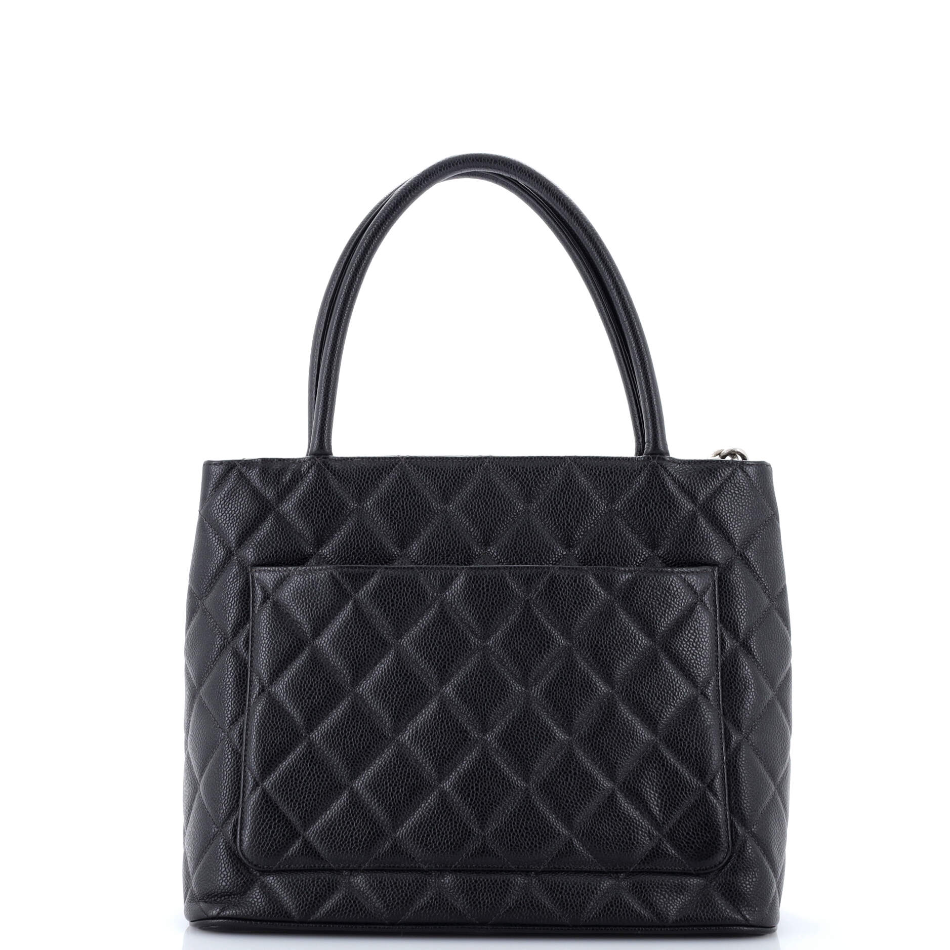 Medallion Tote Quilted Caviar - Image 3