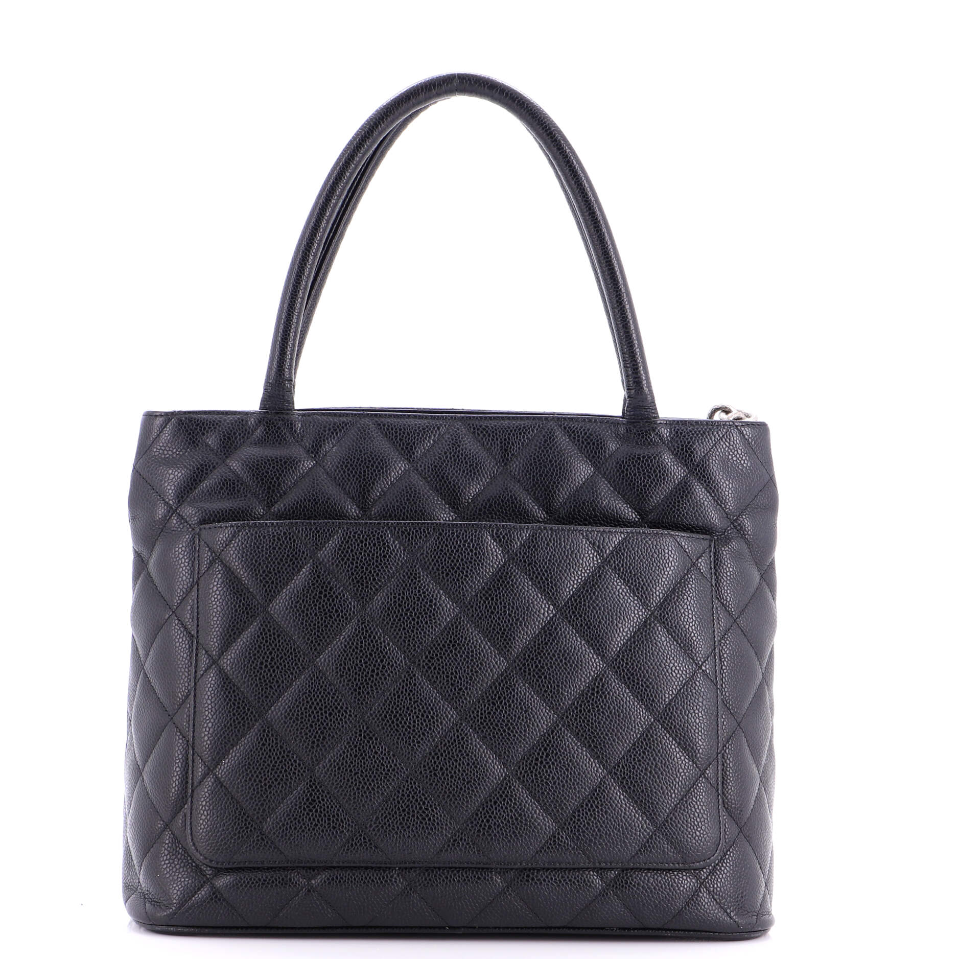 Medallion Tote Quilted Caviar - Image 3