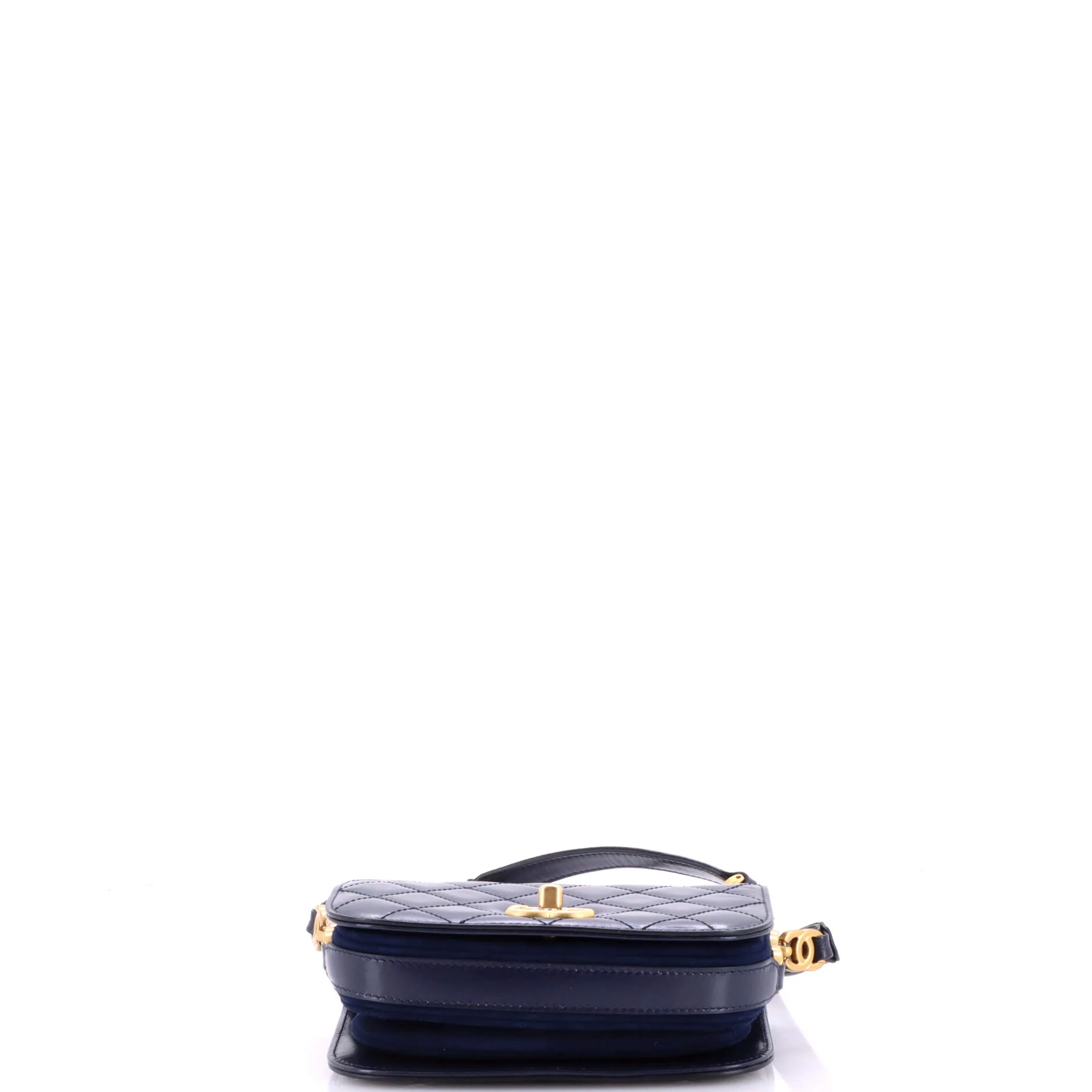 My Sweet CC Full Flap Messenger Bag Quilted Shiny Calfskin with Suede Mini - Image 4