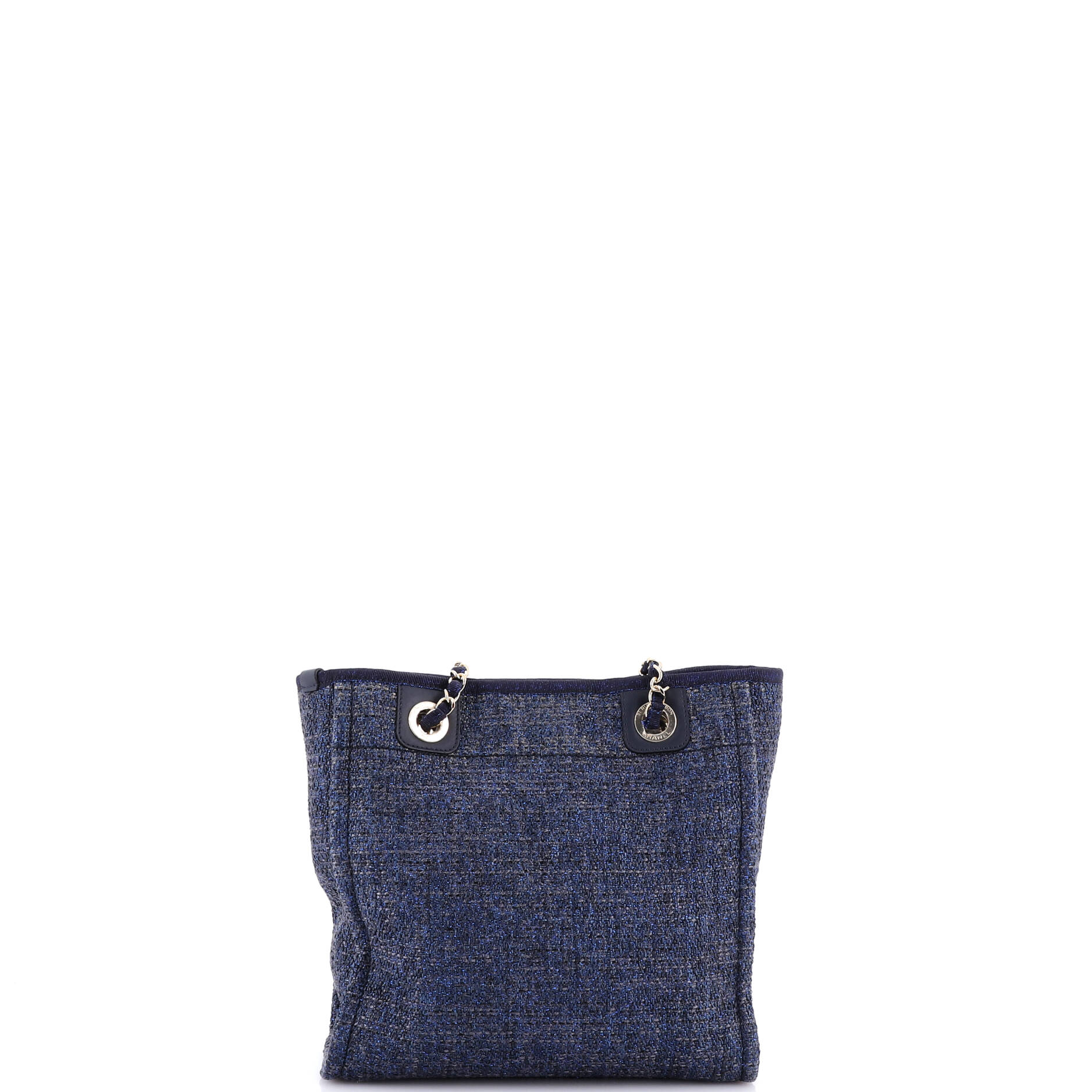 North South Deauville Tote Raffia with Glitter Detail Small - Image 3