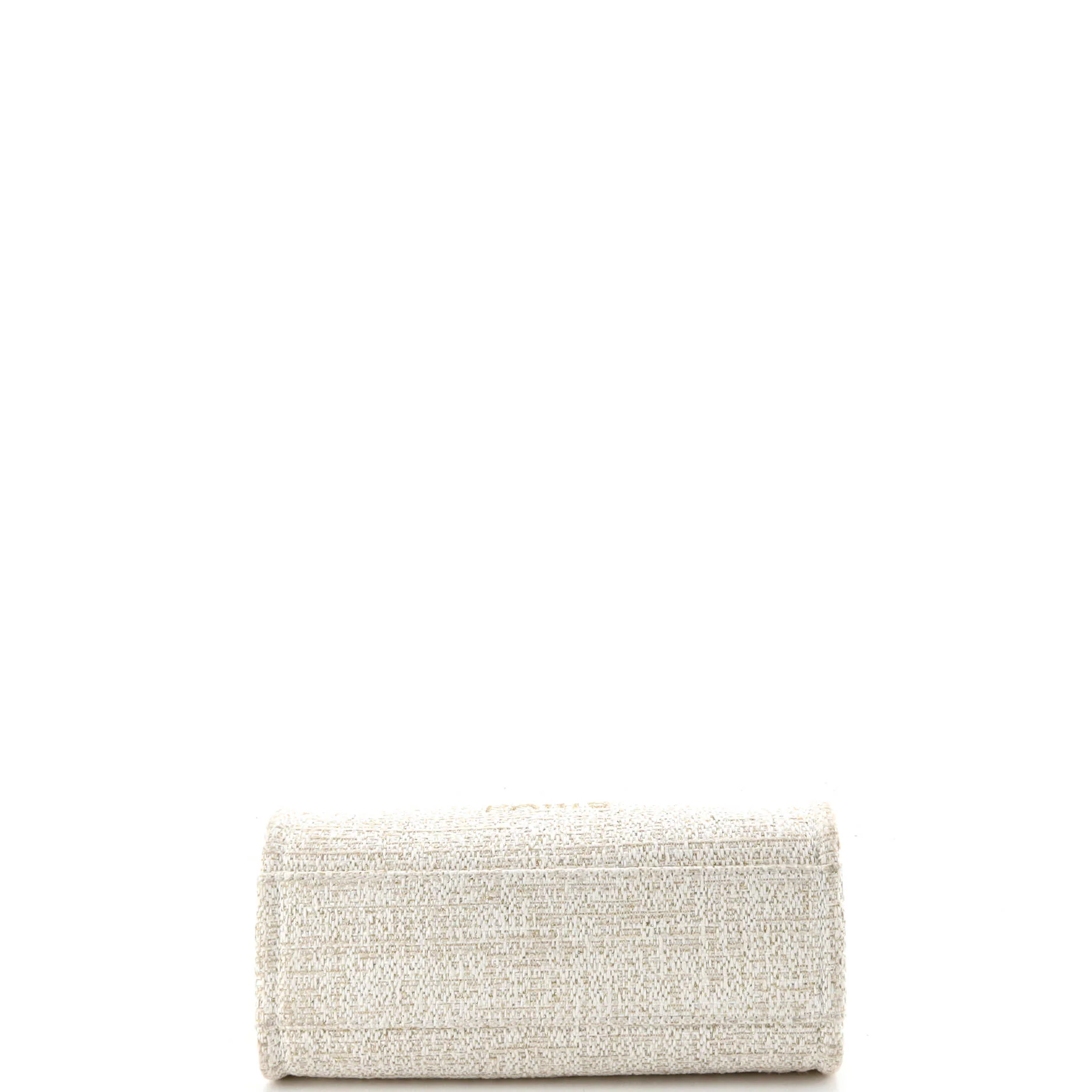 North South Deauville Tote Raffia with Glitter Detail Small - Image 4