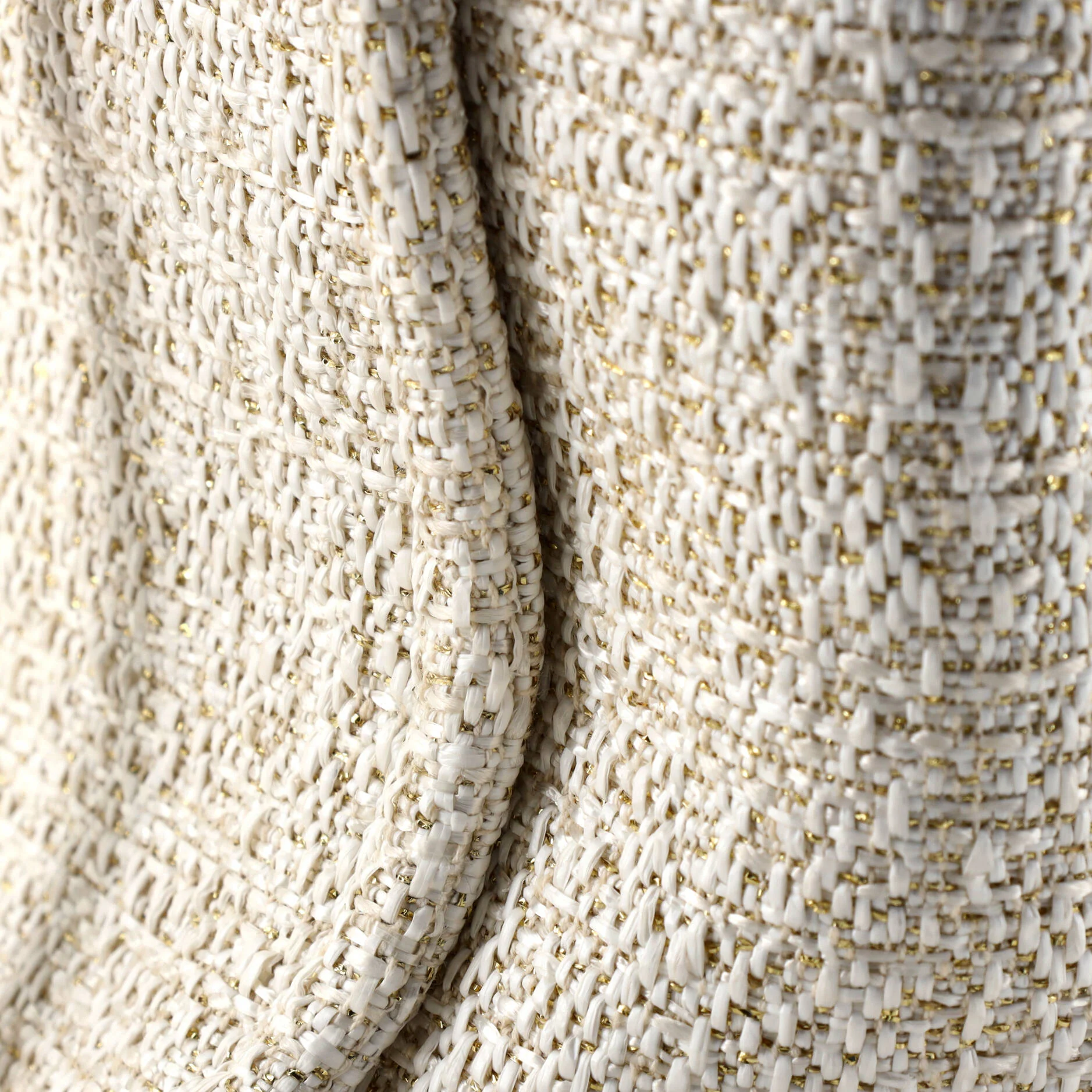 North South Deauville Tote Raffia with Glitter Detail Small - Image 6