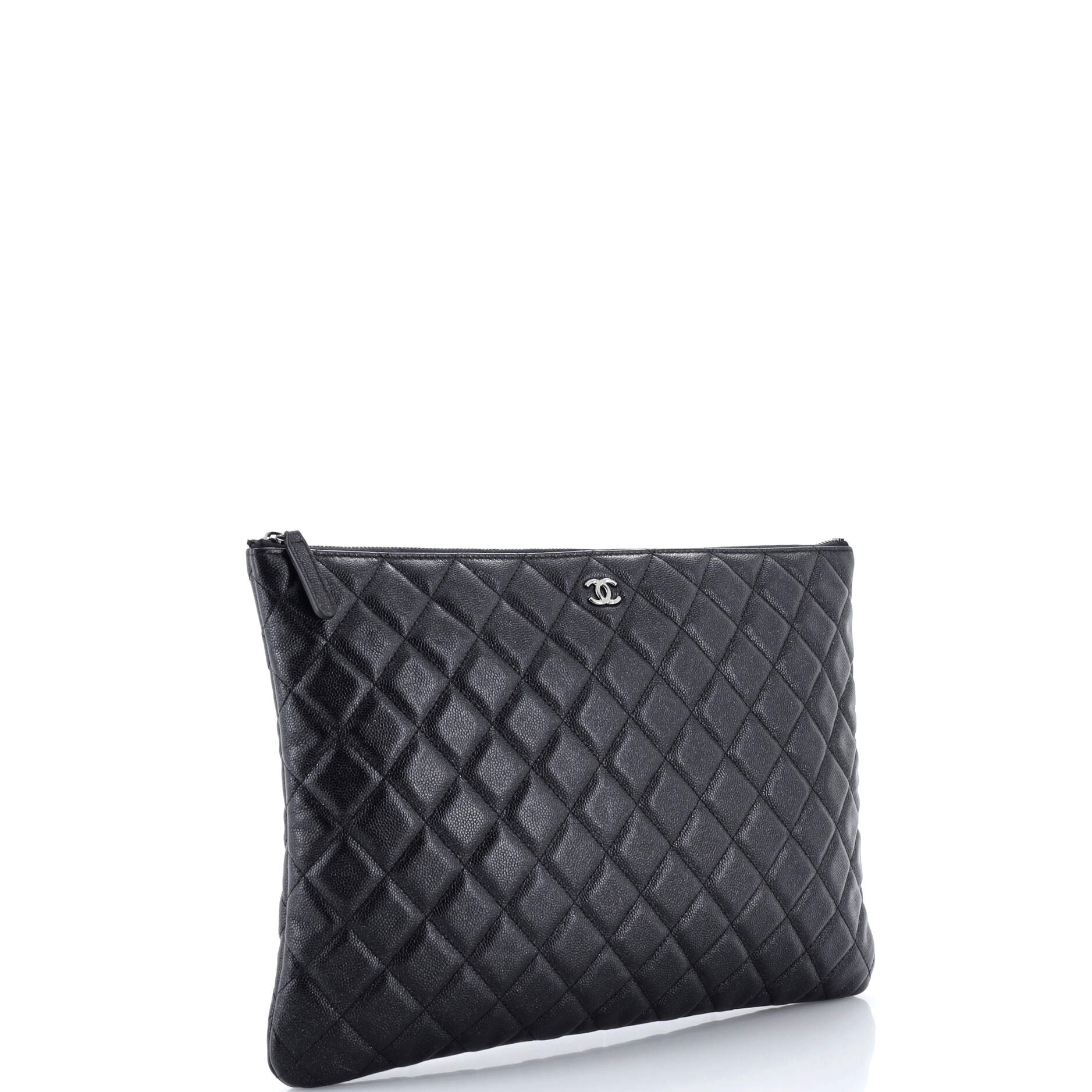O Case Clutch Quilted Caviar Large - Image 3