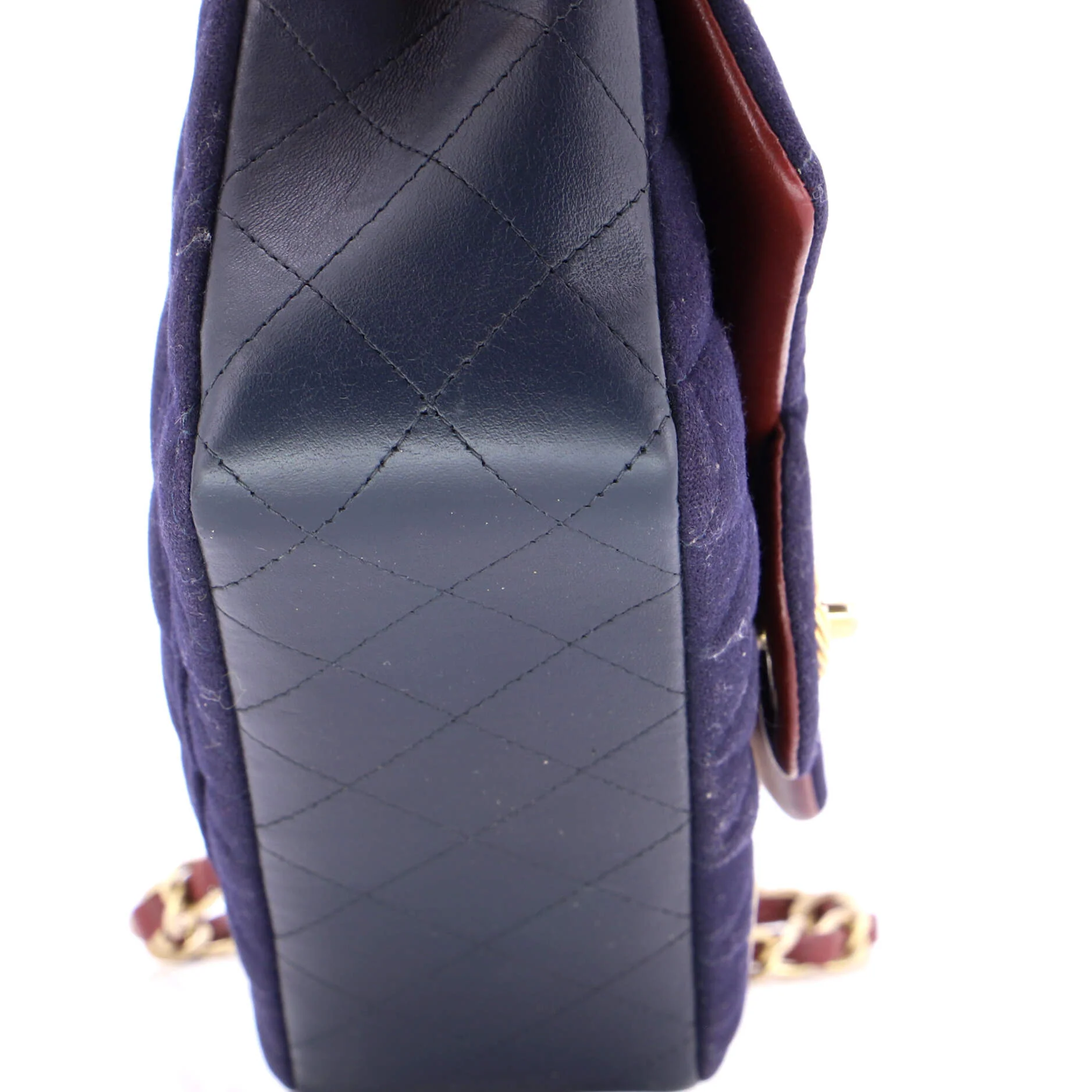 Paris-Hamburg Charms Classic Single Flap Bag Quilted Wool and Lambskin Mini - Image 6