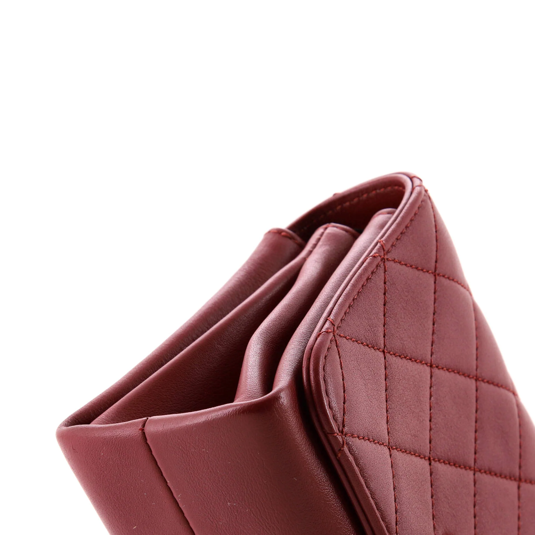 Pearl Boy Chain Flap Bag Quilted Calfskin Mini - Image 6