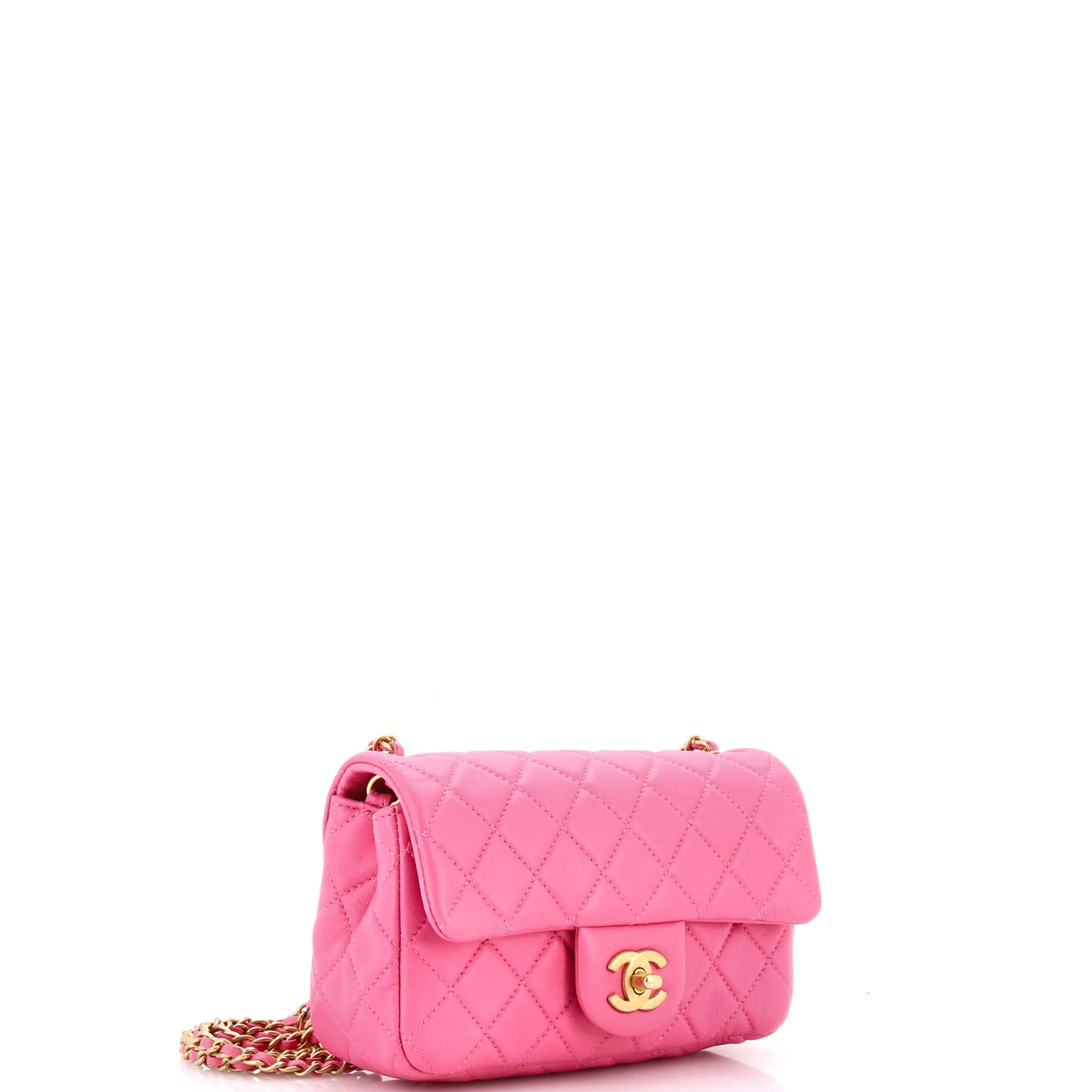 Pearl Crush Flap Bag Quilted Lambskin Mini - Image 2
