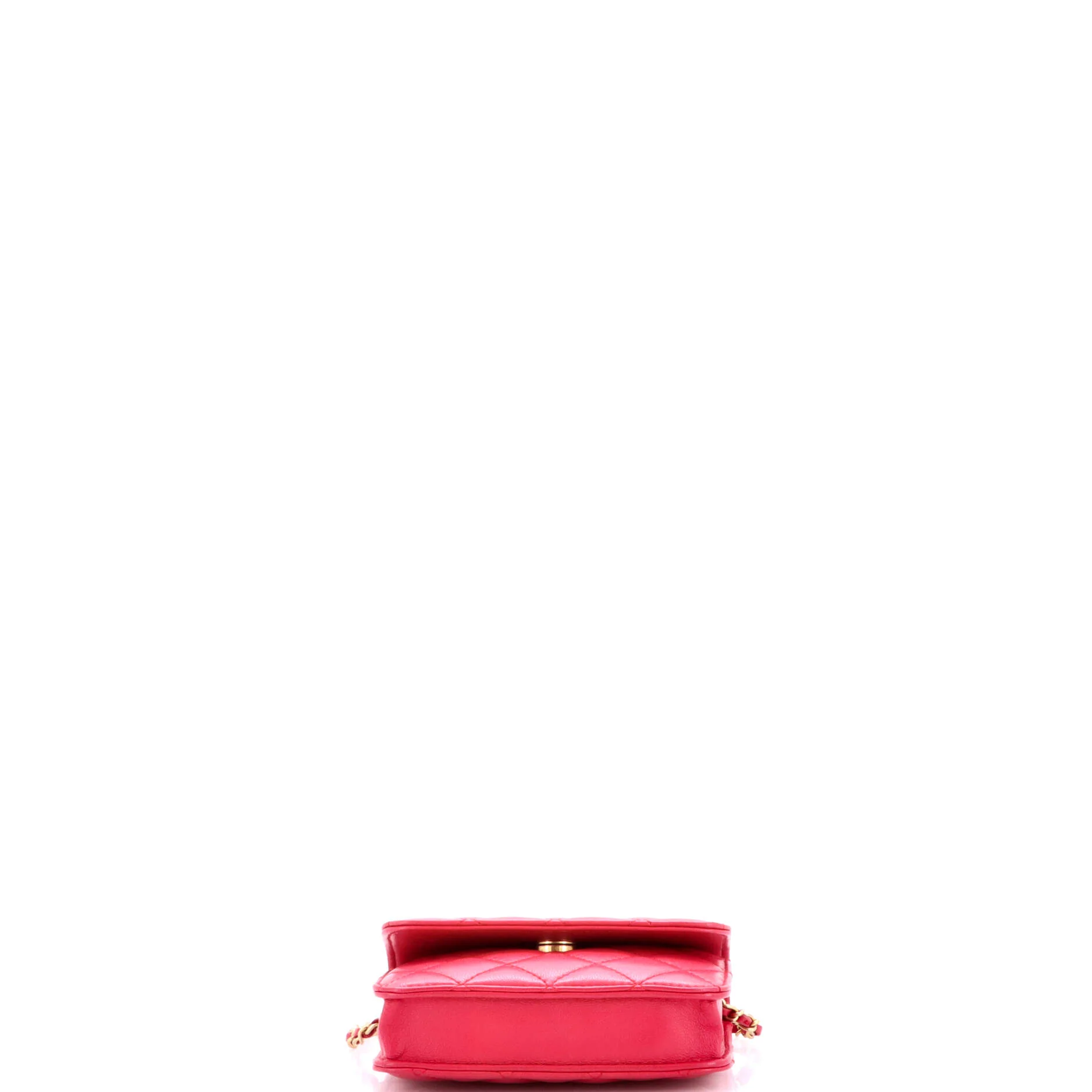 Pearl Crush Flap Clutch with Chain Quilted Lambskin Mini - Image 5