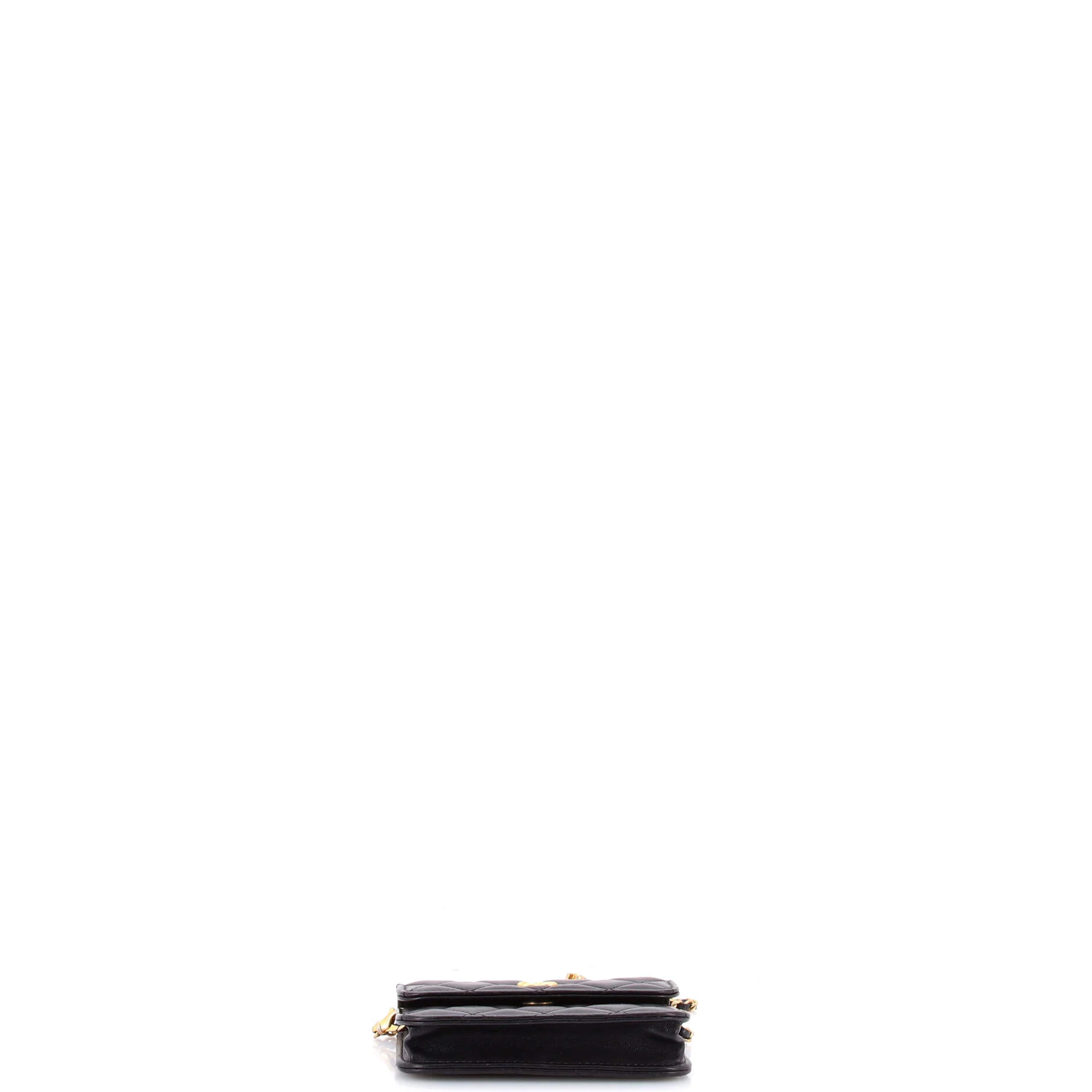 Pearl Crush Flap Clutch with Chain Quilted Lambskin Mini - Image 4