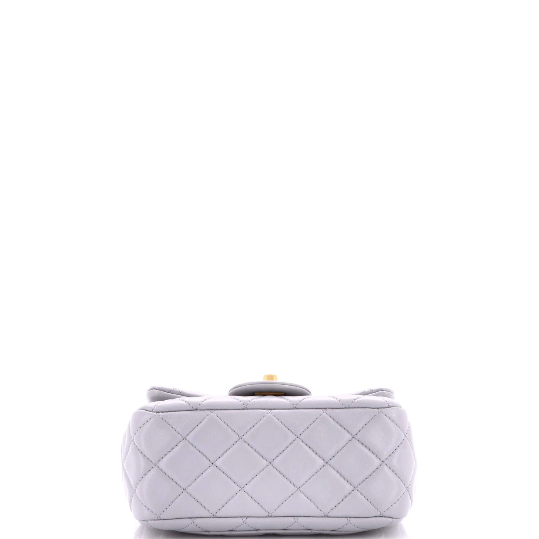 Pearl Crush Square Flap Bag Quilted Lambskin Mini - Image 5